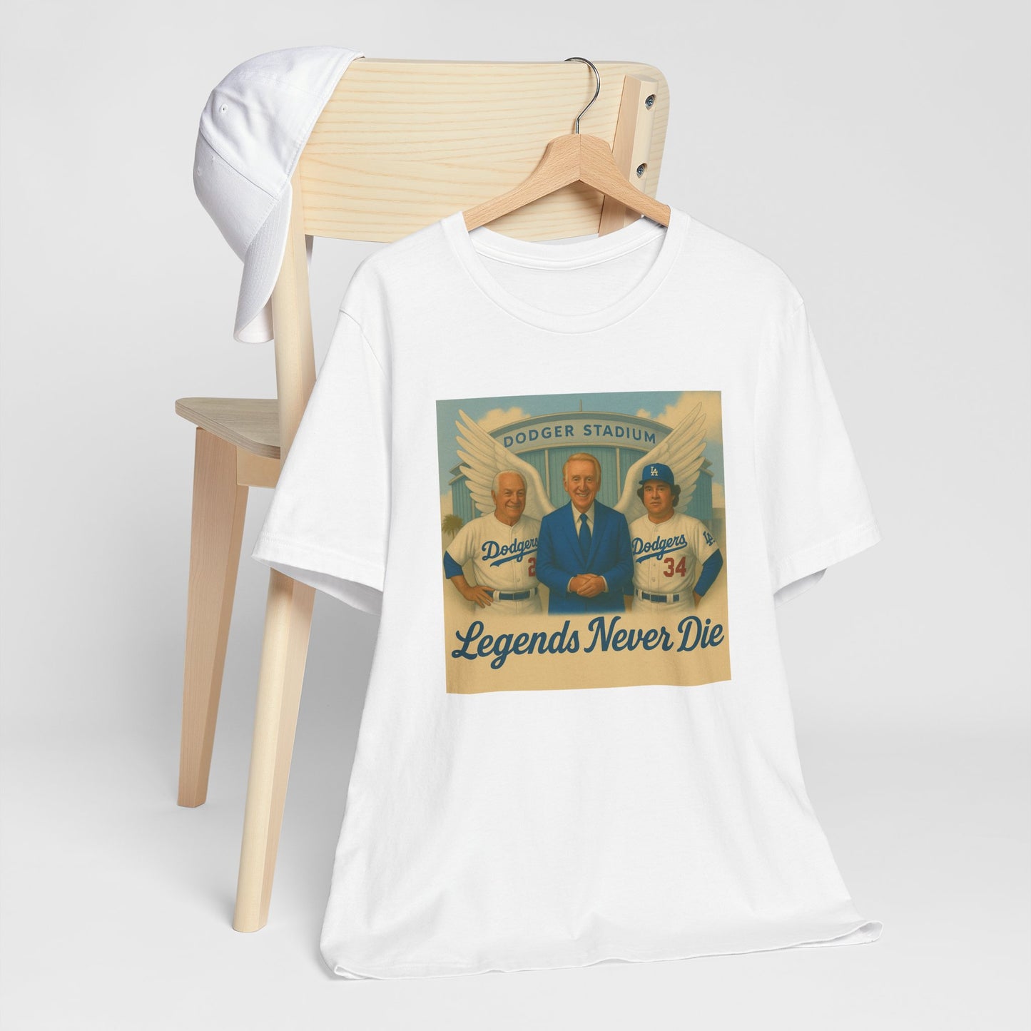 "Legends Never Die" Los Angeles Dodgers Tribute Tee - Unisex Jersey Short Sleeve