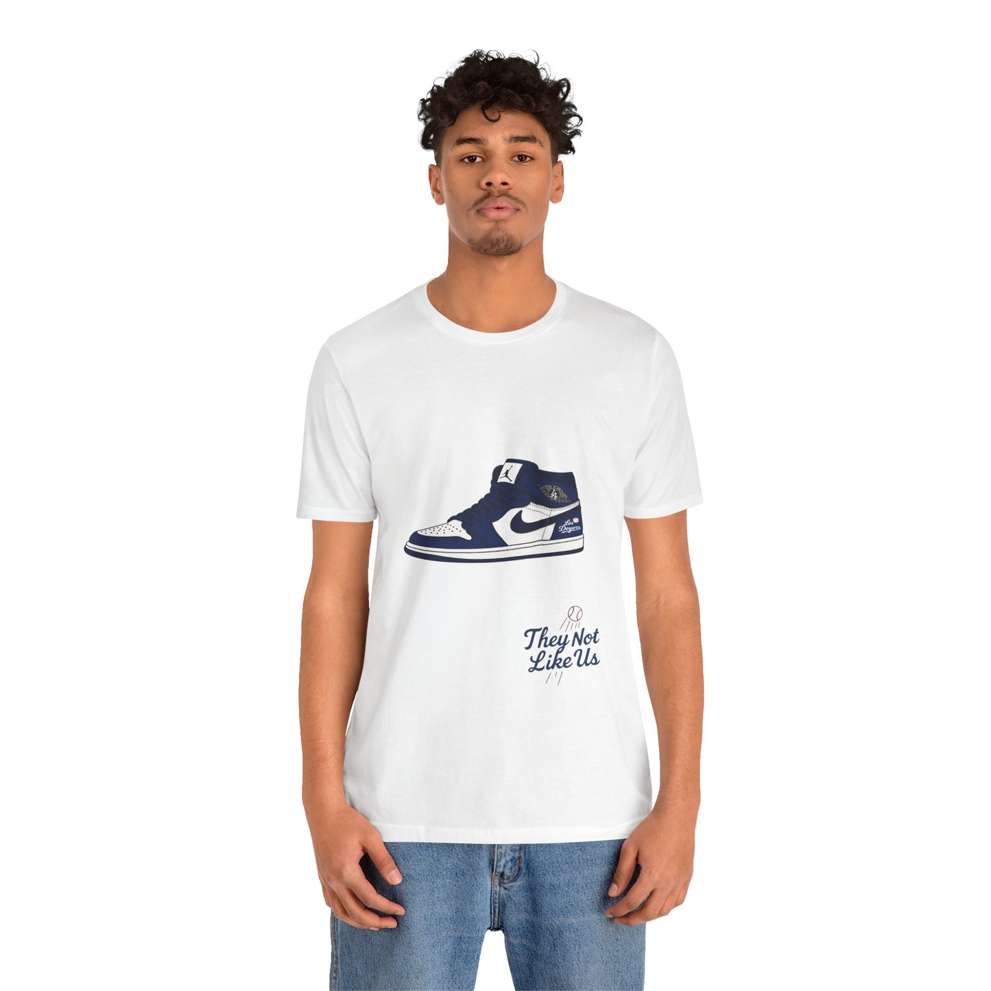 Dodgers Jordan 1 with "Los Doyers & They Not Like Us" -Unisex Tee - Original Design