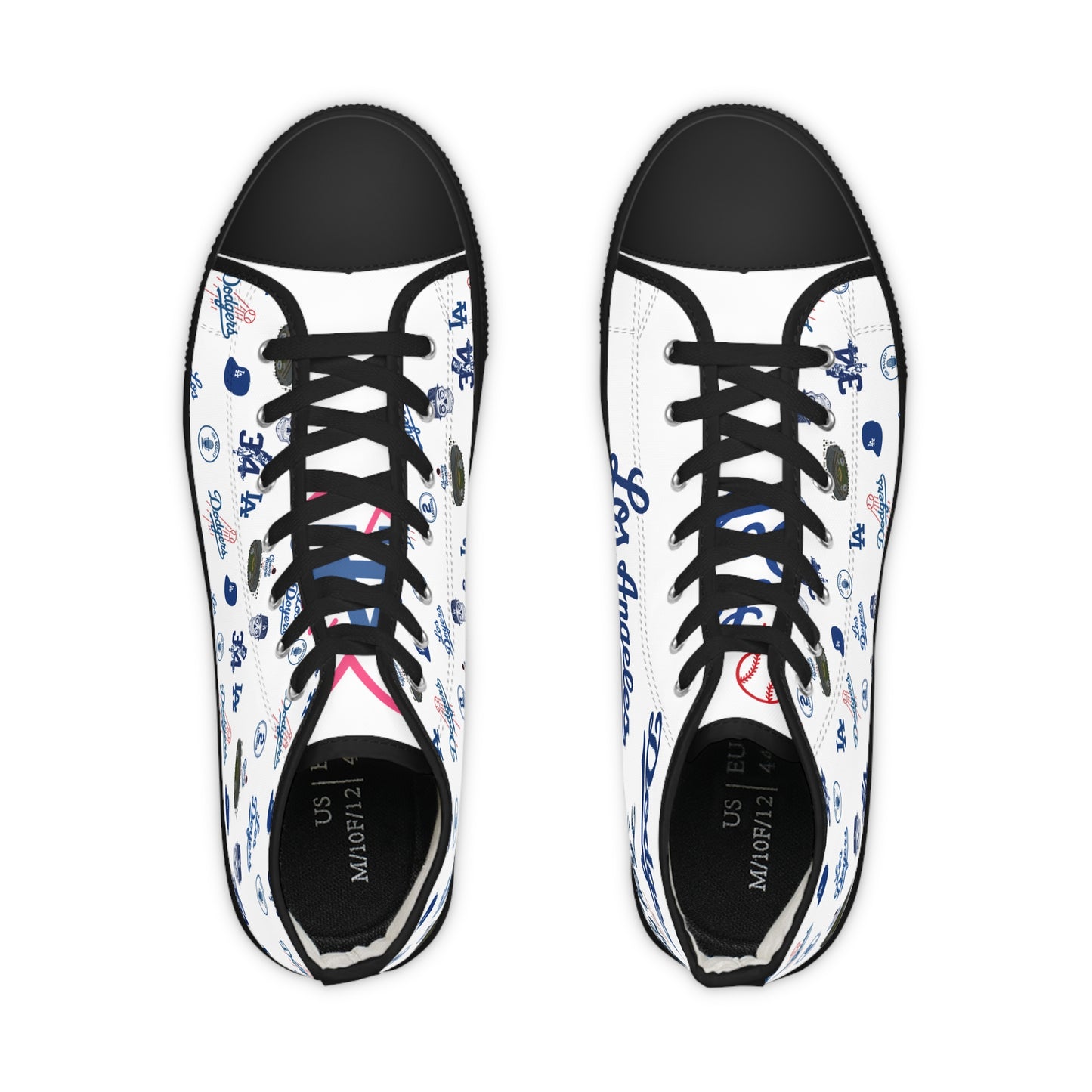 Dodgers "Multi Logo Kicks" Men's High Top Sneakers - Original Design
