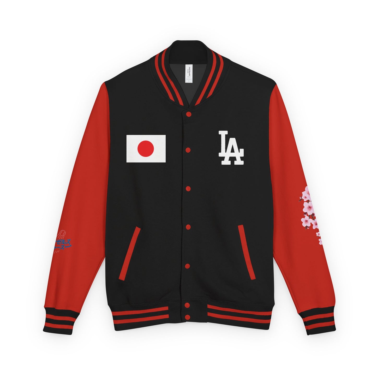 Dodgers Japanese Born Players Tribute Design Unisex Heavyweight Letterman Jacket -Men & Women