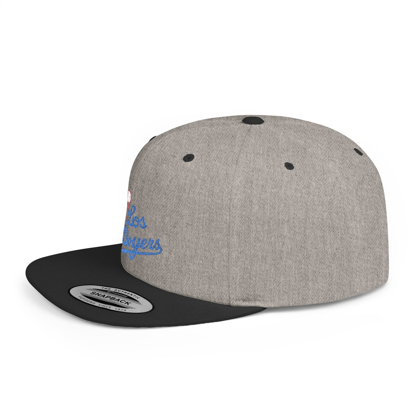 Los Doyers Embroidery Stylish Flat Bill Snapback Cap