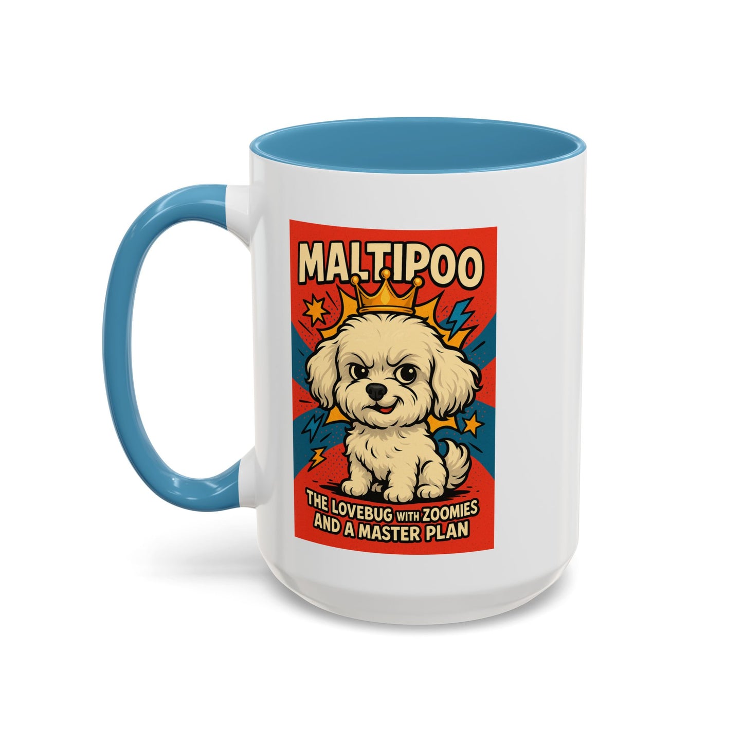 Maltipoo Lovebug Coffee Mug - Fun 15oz Accent Mug for Dog Lovers