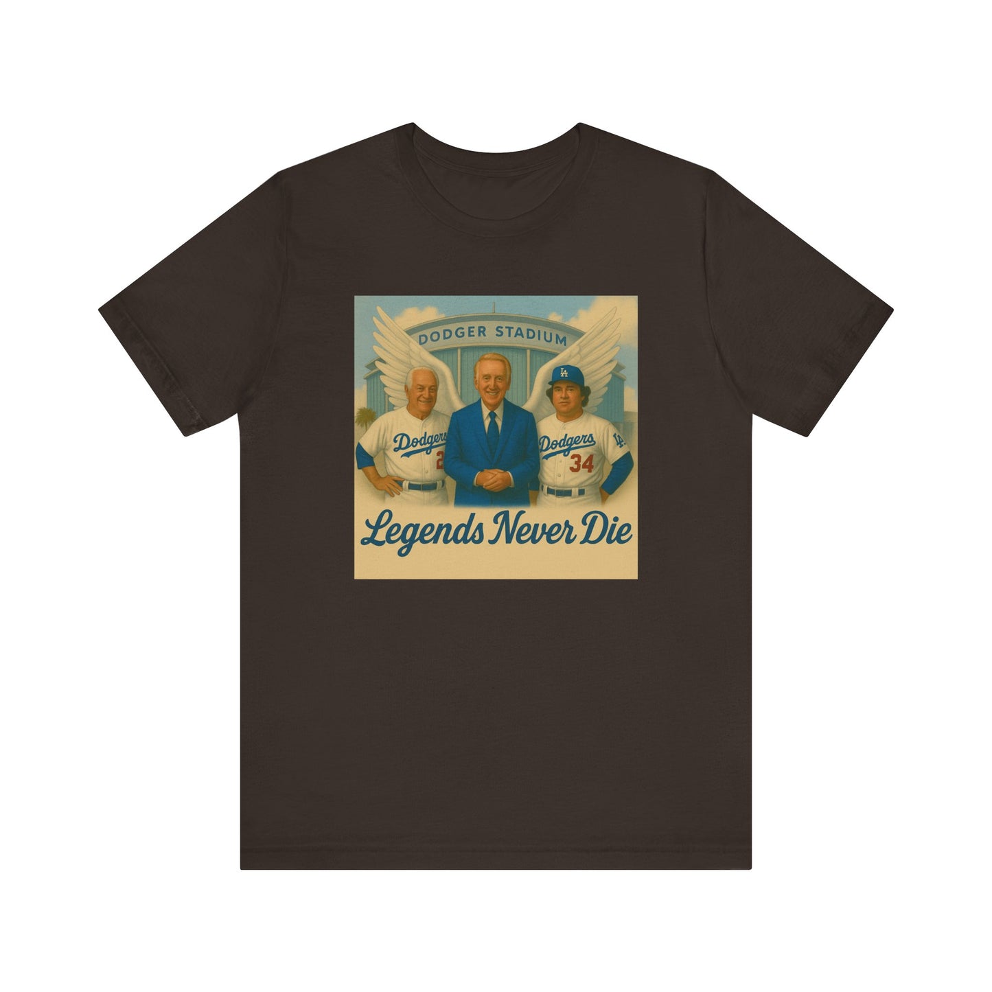 "Legends Never Die" Los Angeles Dodgers Tribute Tee - Unisex Jersey Short Sleeve
