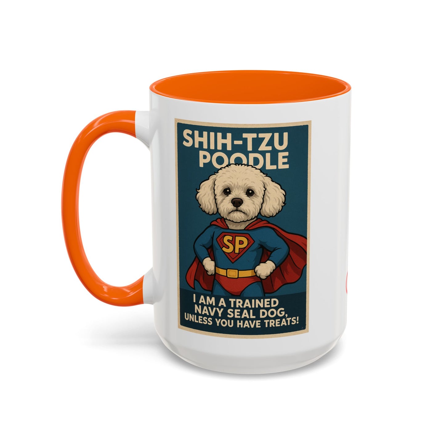 Shih-Tzu Poodle "Super Hero" Coffee Mug - Fun 15oz Accent Mug for Dog Lovers