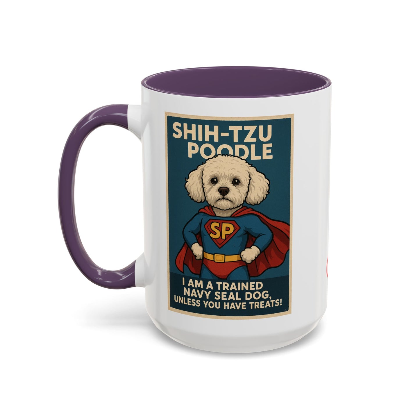 Shih-Tzu Poodle "Super Hero" Coffee Mug - Fun 15oz Accent Mug for Dog Lovers