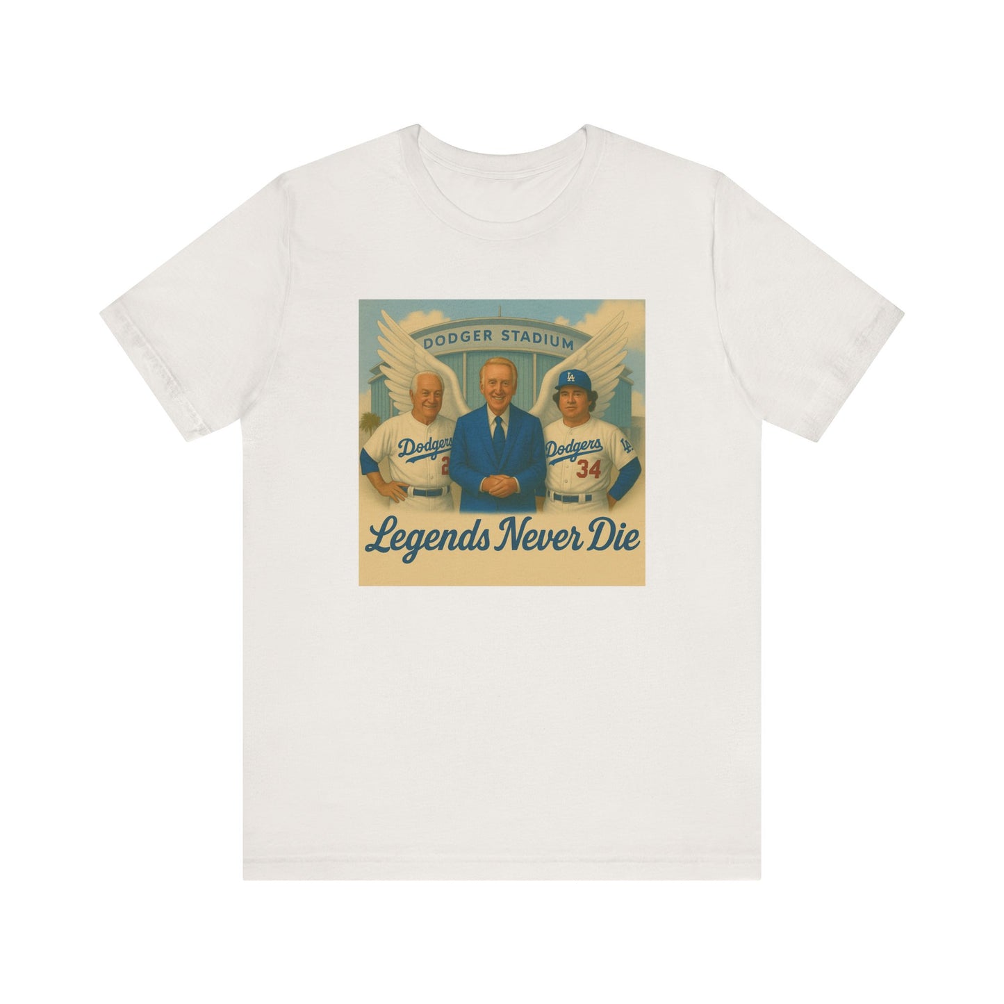 "Legends Never Die" Los Angeles Dodgers Tribute Tee - Unisex Jersey Short Sleeve