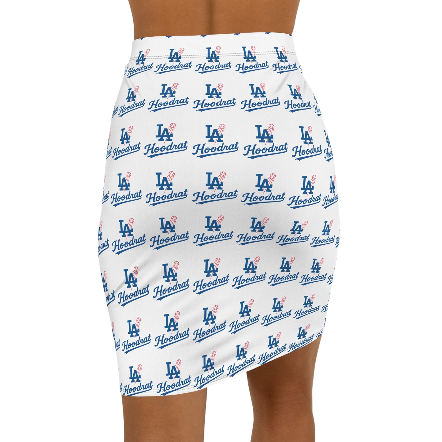 Dodgers "Hoodrat" Mid-Waist Women's Pencil Skirt - Perfect for Casual Days & Nights Out
