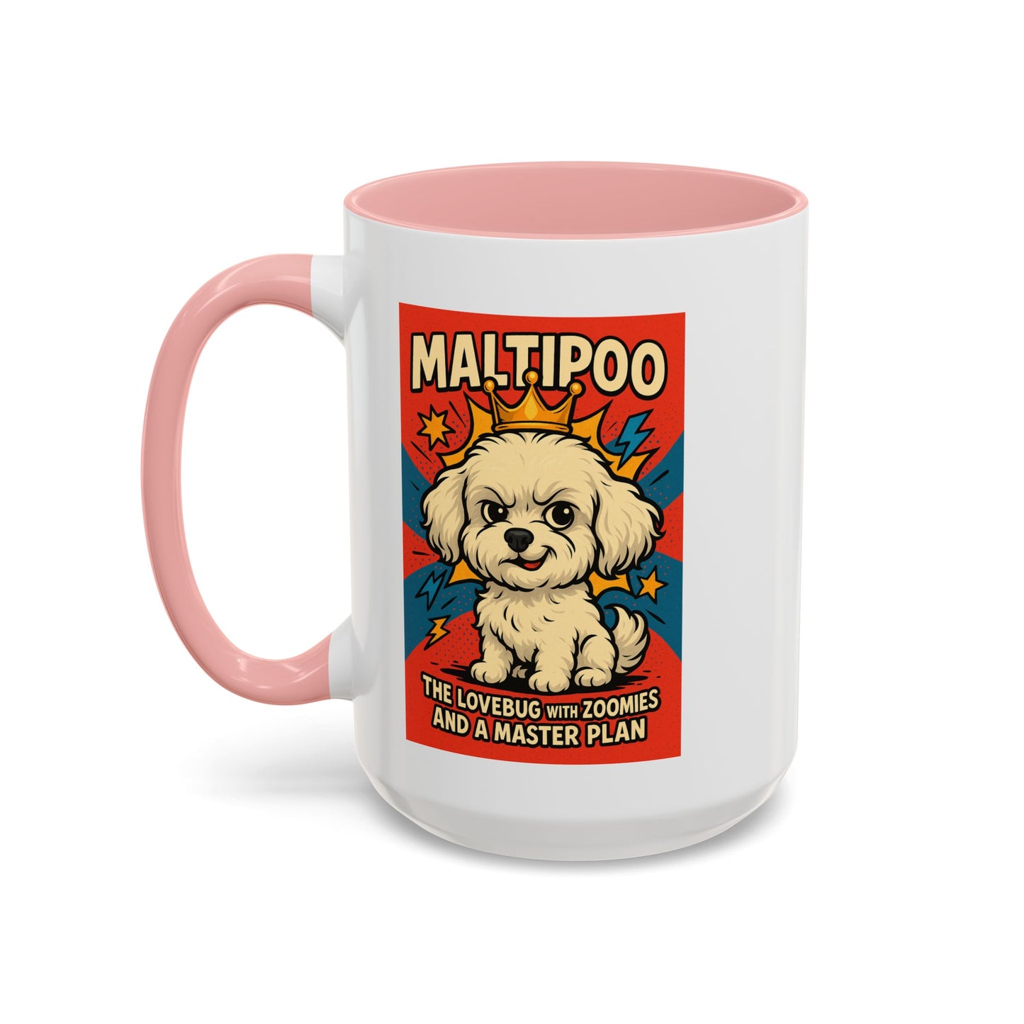 Maltipoo Lovebug Coffee Mug - Fun 15oz Accent Mug for Dog Lovers