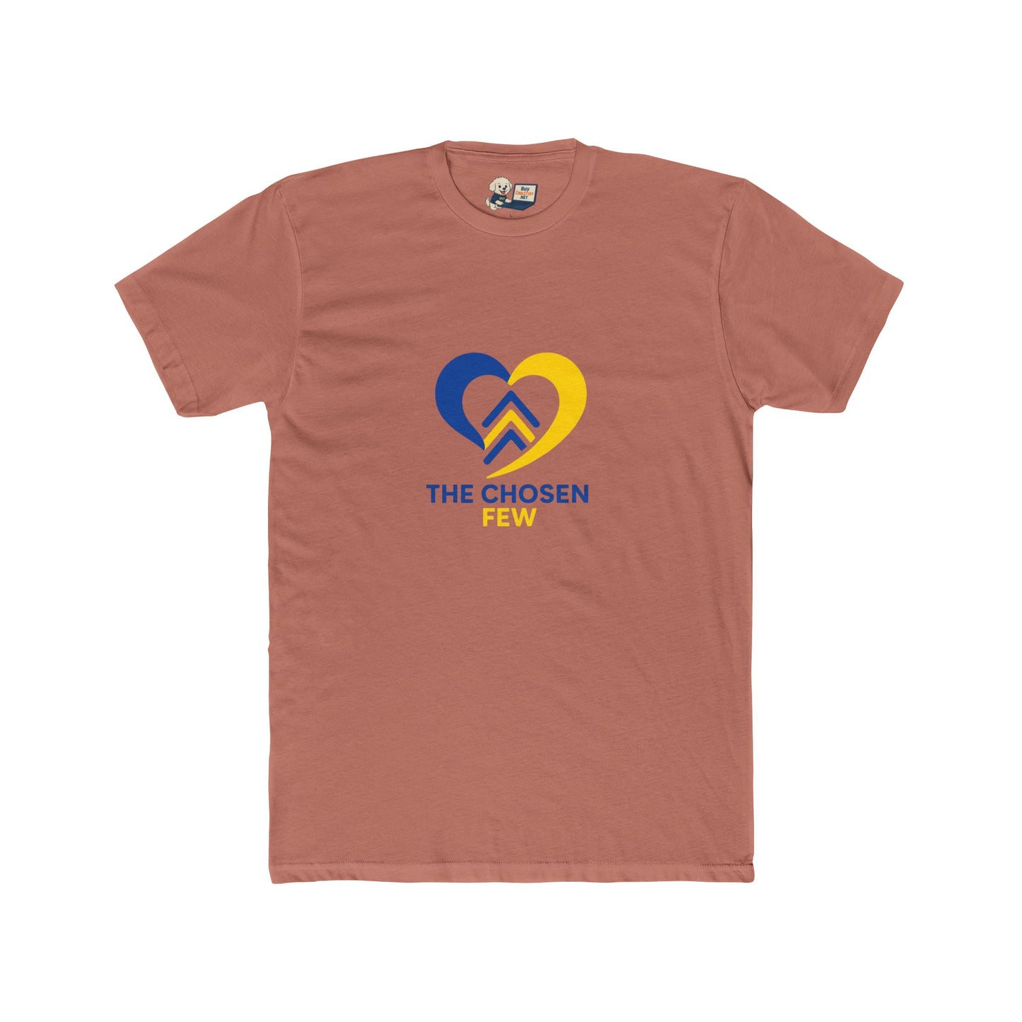 Down Syndrome Awareness "The Chosen Few" Unisex Cotton Crew Tee - Heart Design