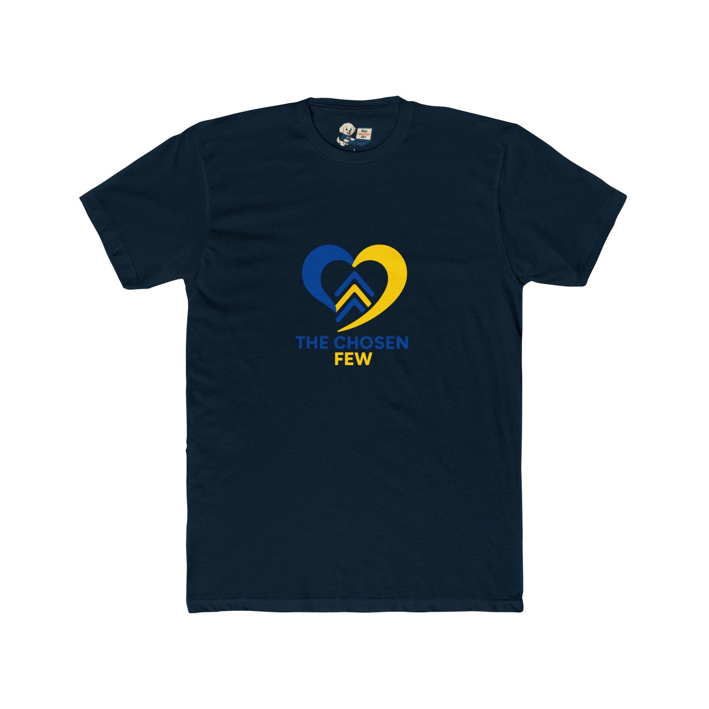 Down Syndrome Awareness "The Chosen Few" Unisex Cotton Crew Tee - Heart Design