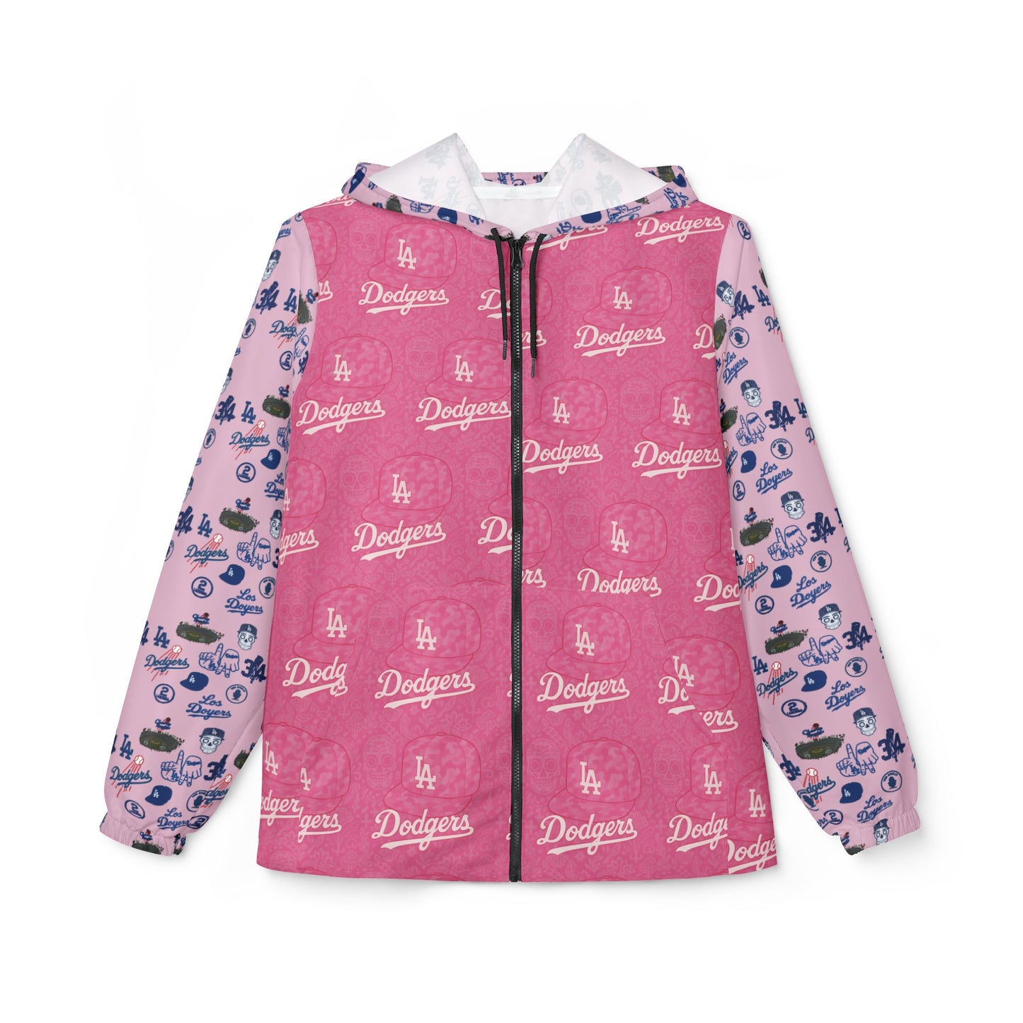 Pink Dodgers Windbreaker Jacket for Game Day