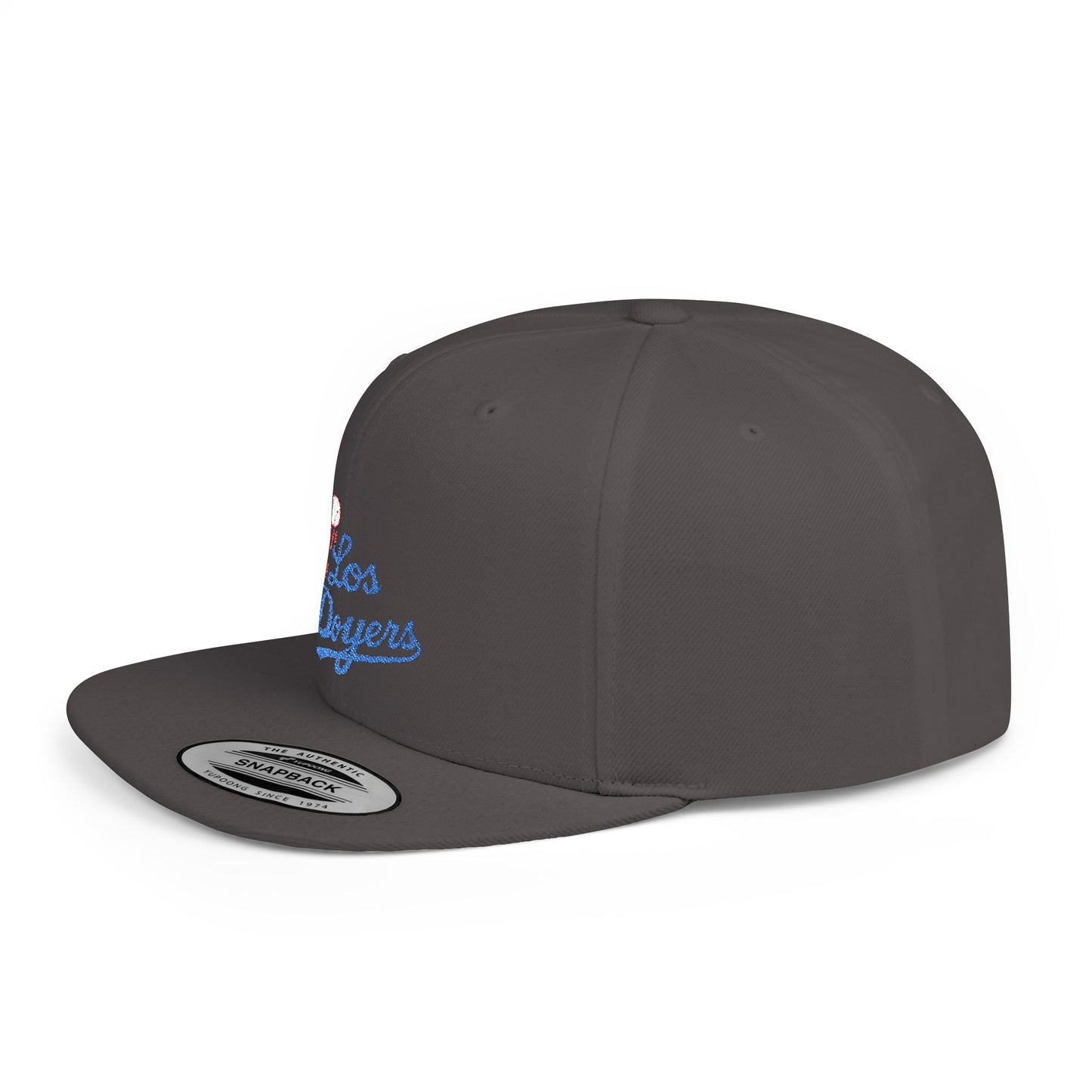 Los Doyers Embroidery Stylish Flat Bill Snapback Cap