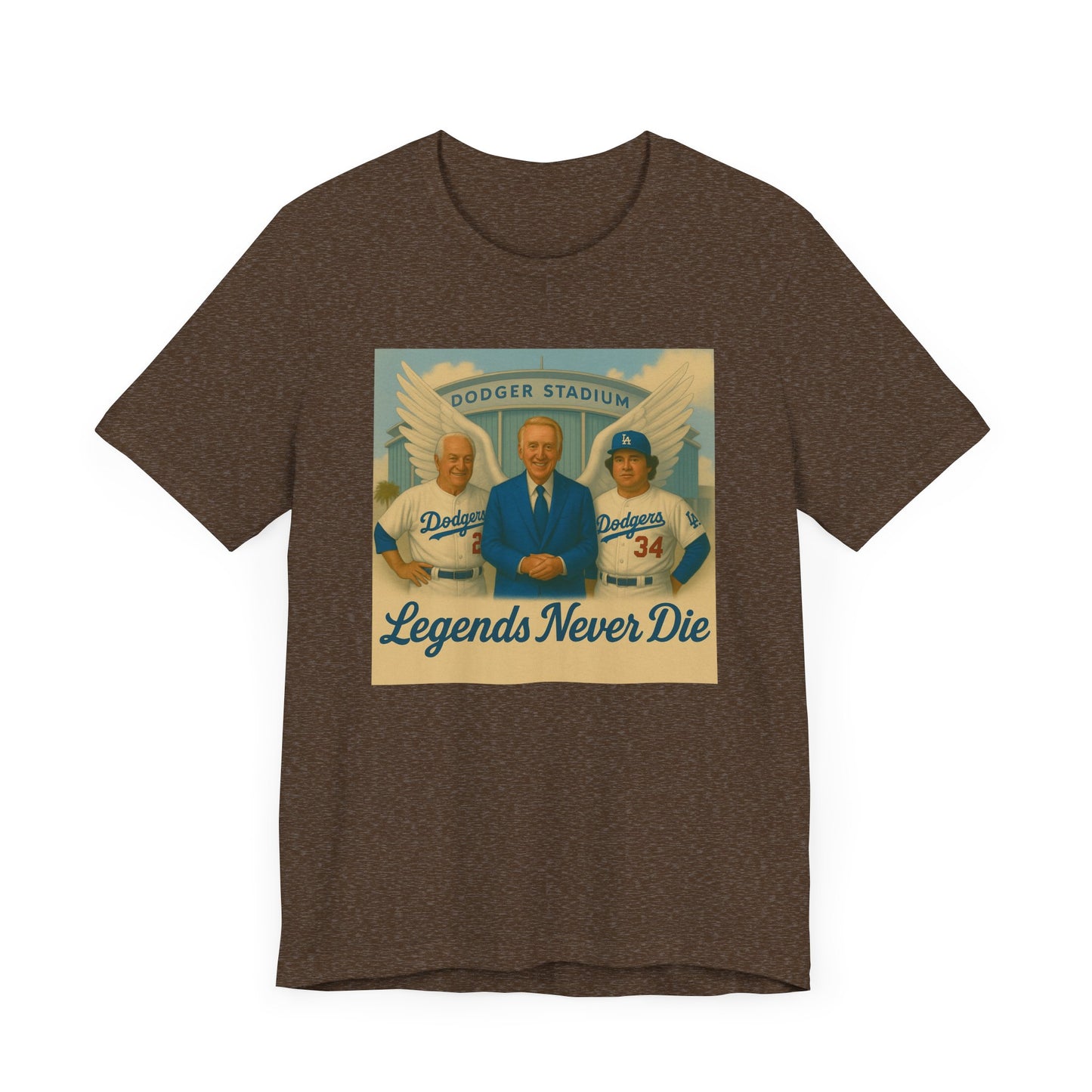 "Legends Never Die" Los Angeles Dodgers Tribute Tee - Unisex Jersey Short Sleeve