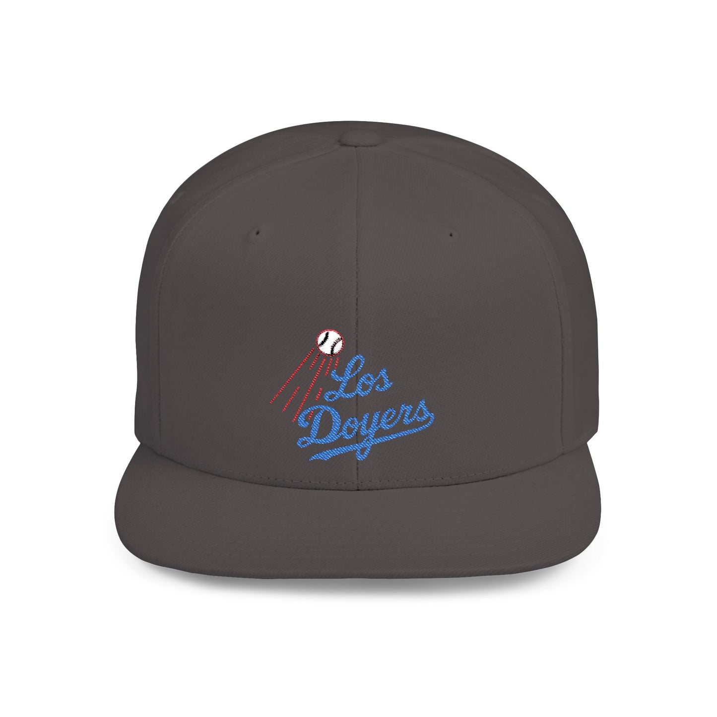 Los Doyers Embroidery Stylish Flat Bill Snapback Cap
