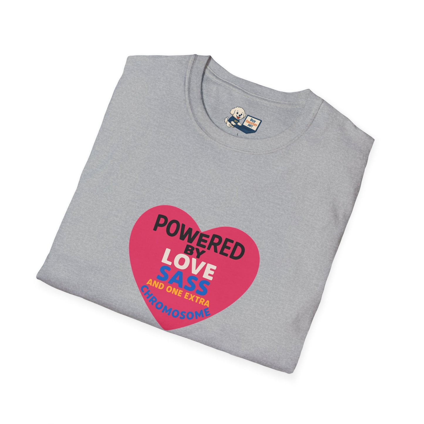 Down Syndrome Awareness - Powered by Love Unisex T-Shirt - Fun and Stylish Casual Wear