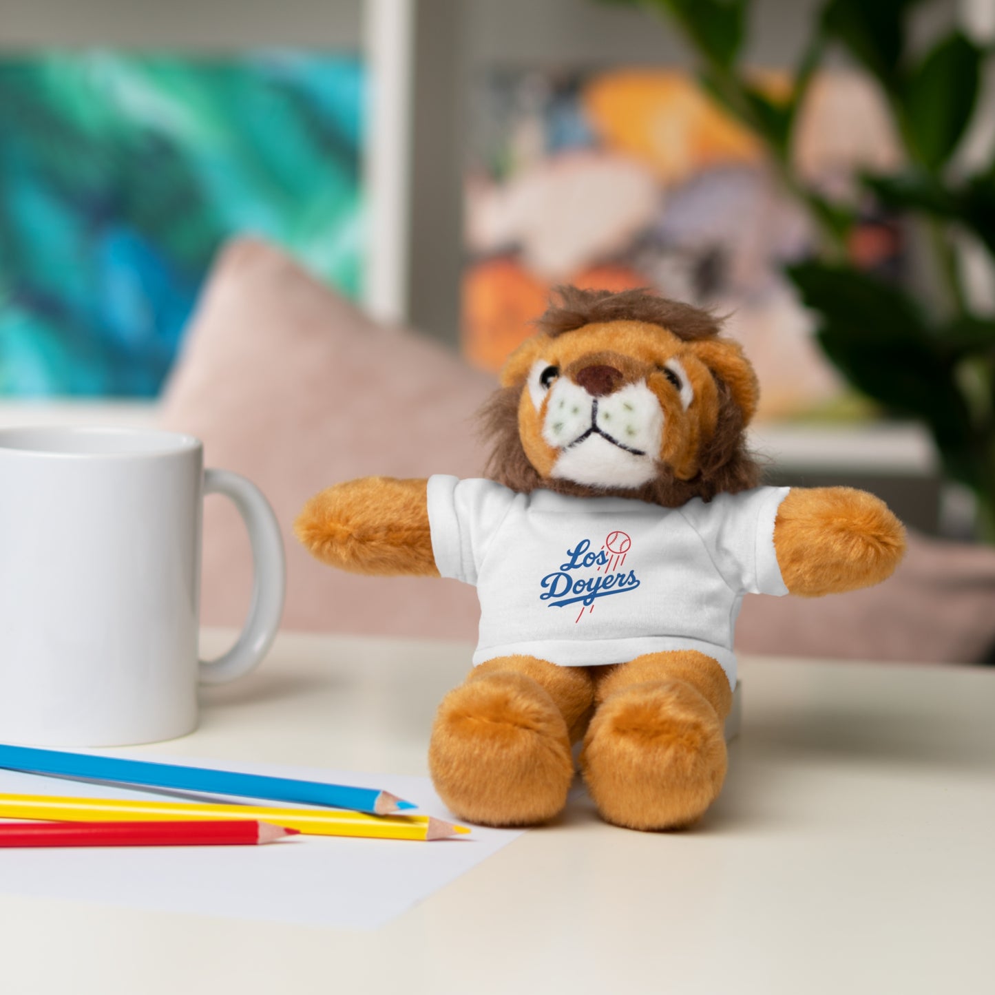Los Doyers Plush Toy with Tee - Perfect Gift for Sports Fans & Kids