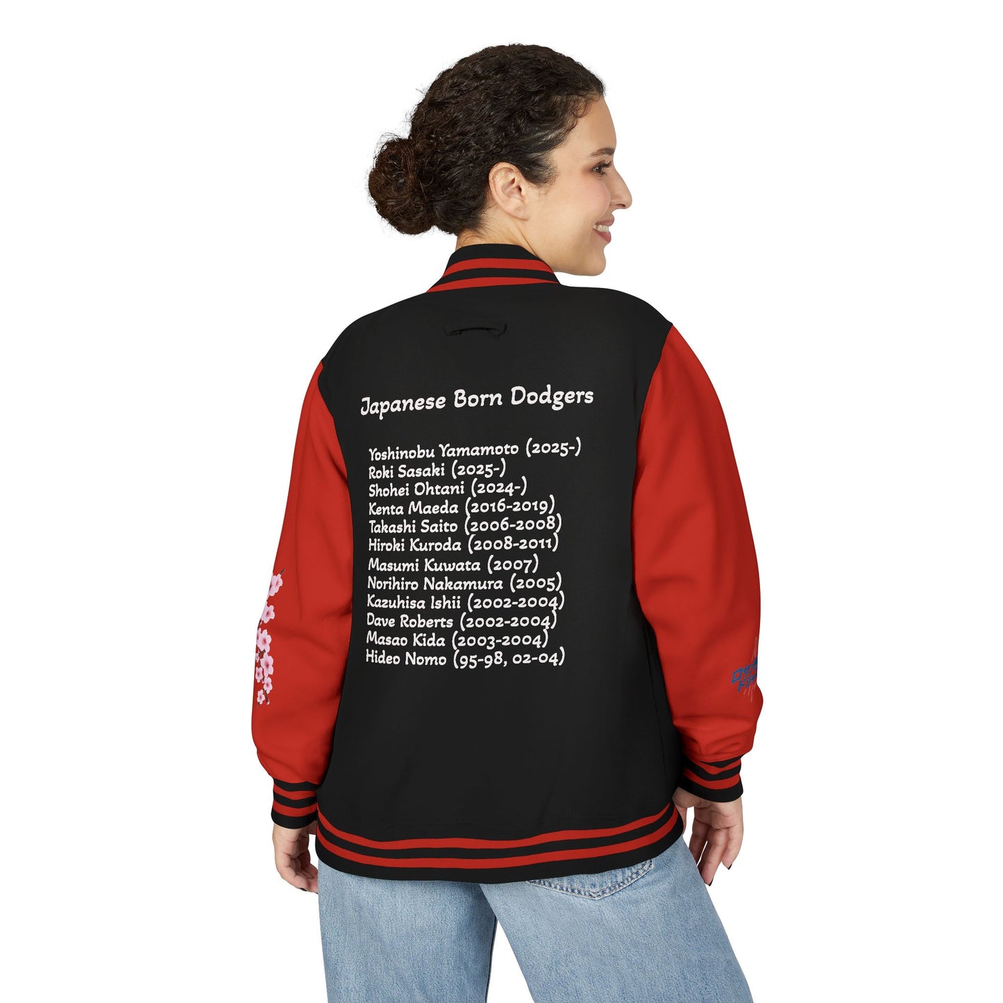 Dodgers Japanese Born Players Tribute Design Unisex Heavyweight Letterman Jacket -Men & Women