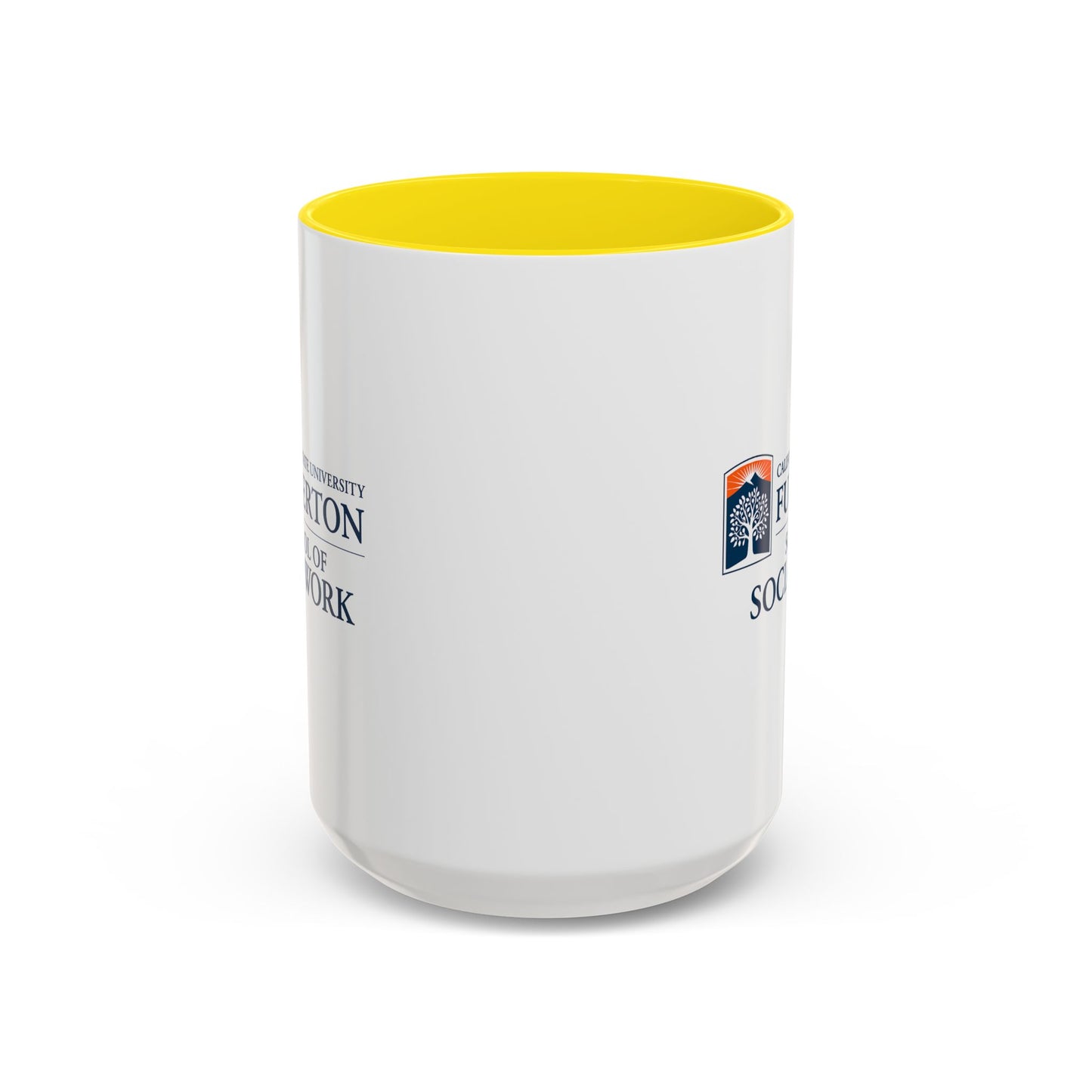 Fullerton School of Social Work Customized Accent Coffee Mug - 15oz