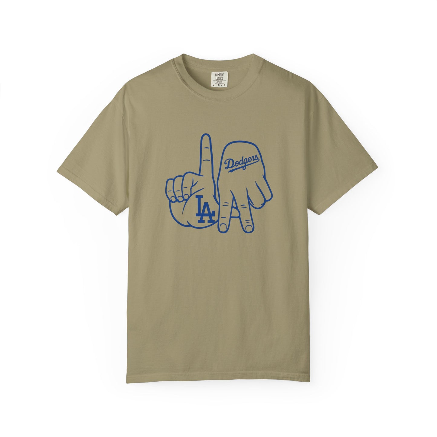 Dodgers Twisted Fingers Unisex Garment-Dyed Graphic T-Shirt - Perfect for Game Days & Casual Wear