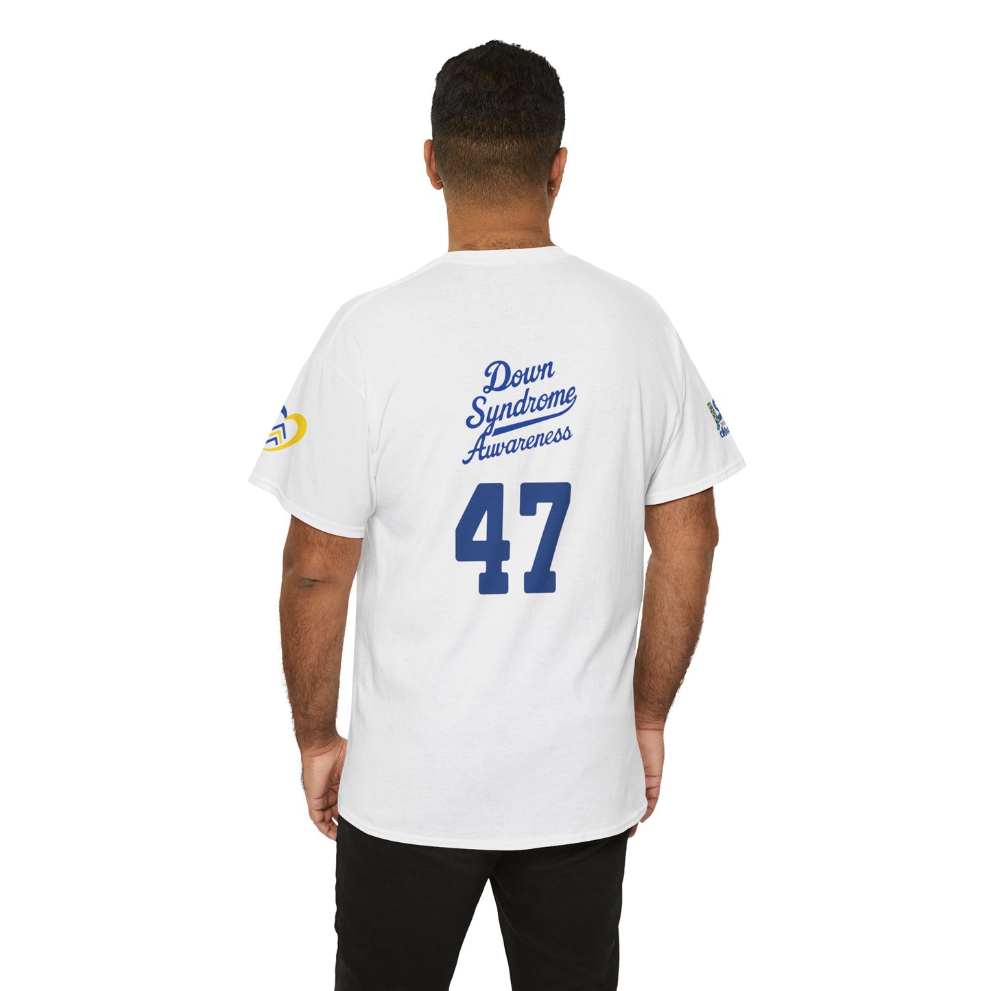 Down Syndrome Awareness - Dodgers Tee -Unisex Heavy Cotton Tee - Men & Women
