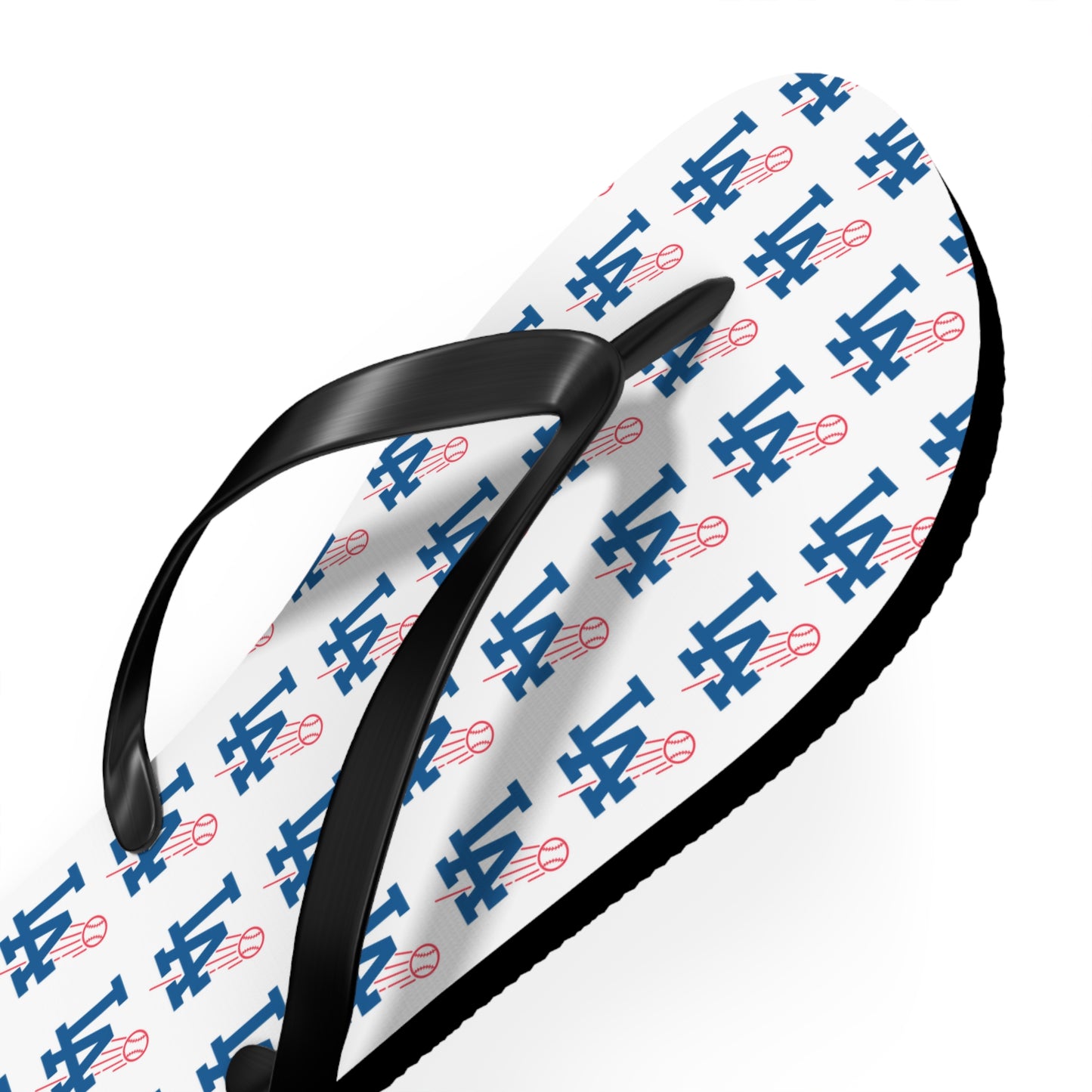 Unisex L.A. Logo Dodgers Flip Flops - Summer Beach Sandals for Fans