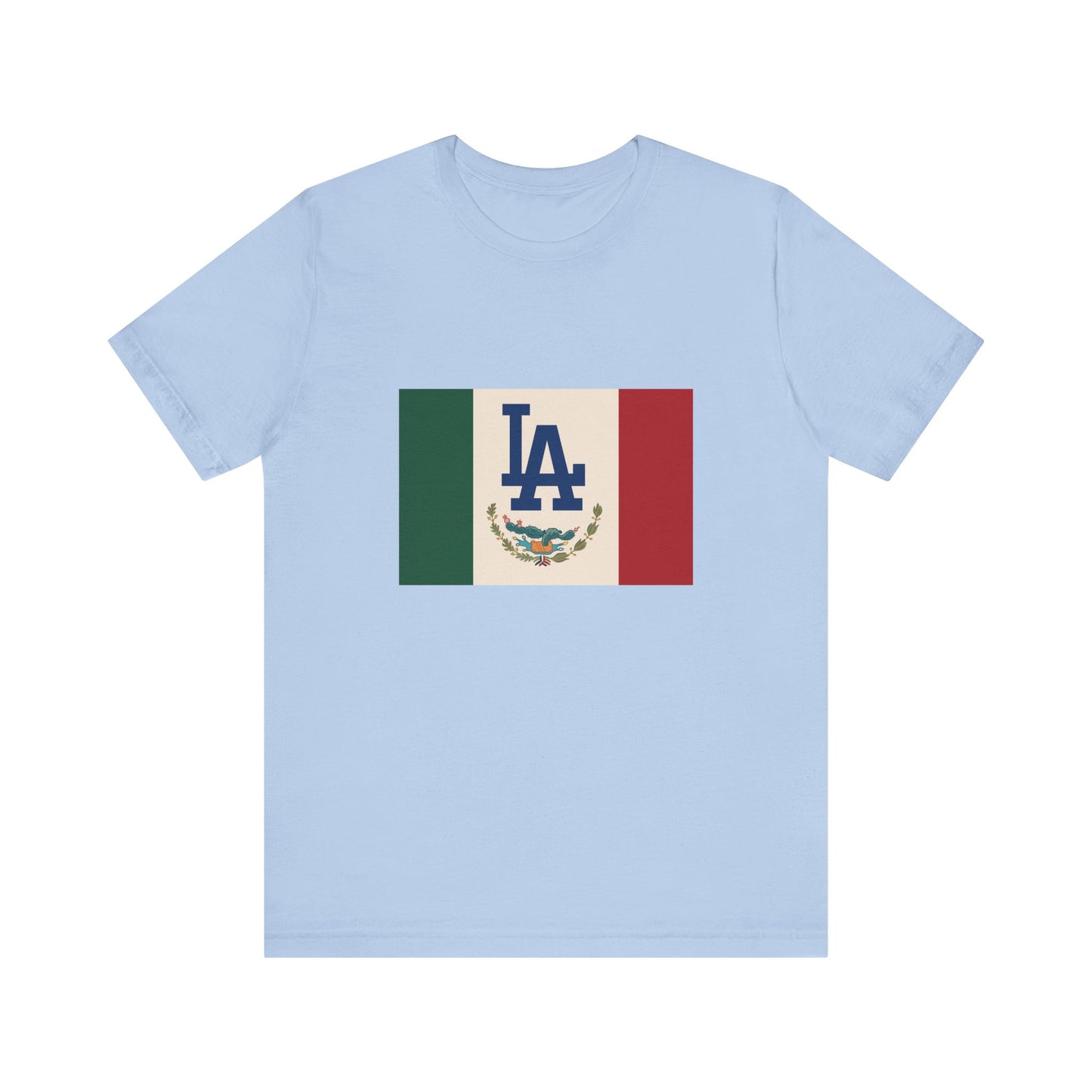 Mexican Pride LA Dodgers Flag Tee - Unisex Jersey Short Sleeve T-Shirt