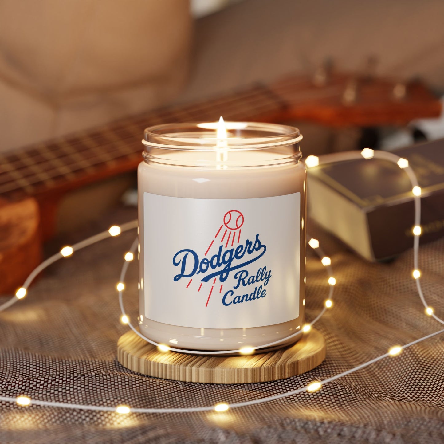 Dodgers Rally Scented Soy Candle - 9oz Decorative Home Fragrance