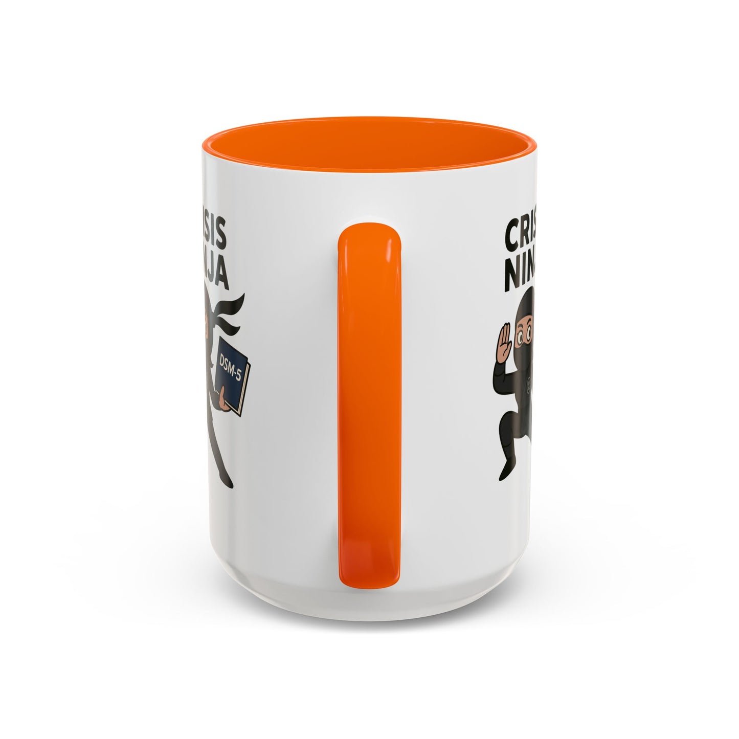 Mental Health "Crisis Ninja" -Accent Mug - 15oz