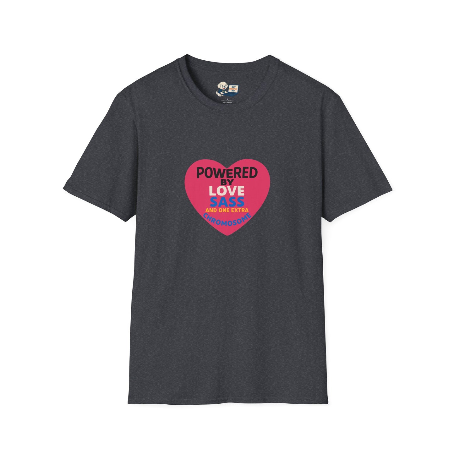 Down Syndrome Awareness - Powered by Love Unisex T-Shirt - Fun and Stylish Casual Wear