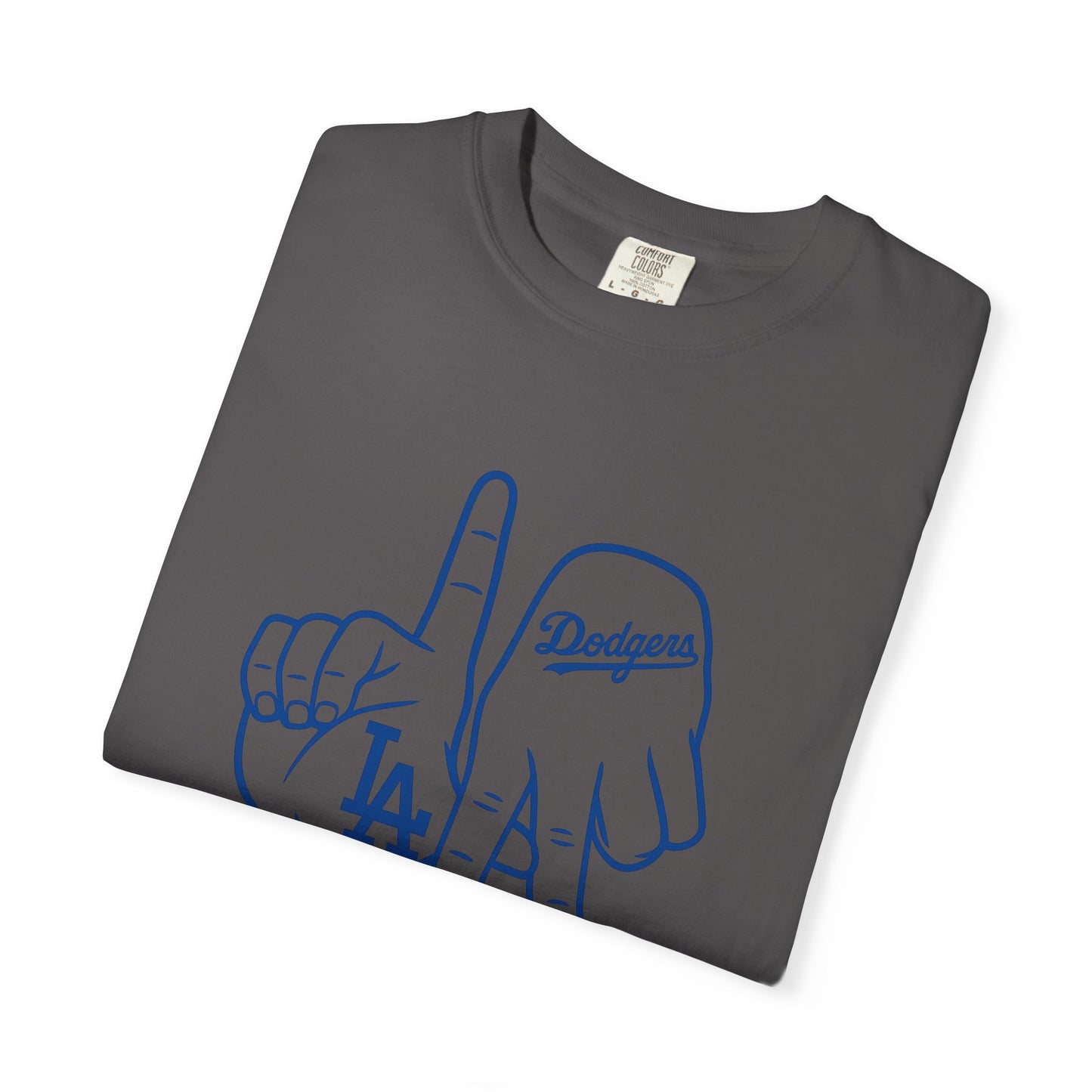 Dodgers Twisted Fingers Unisex Garment-Dyed Graphic T-Shirt - Perfect for Game Days & Casual Wear