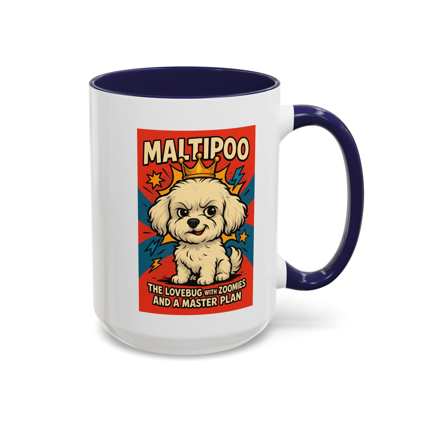 Maltipoo Lovebug Coffee Mug - Fun 15oz Accent Mug for Dog Lovers