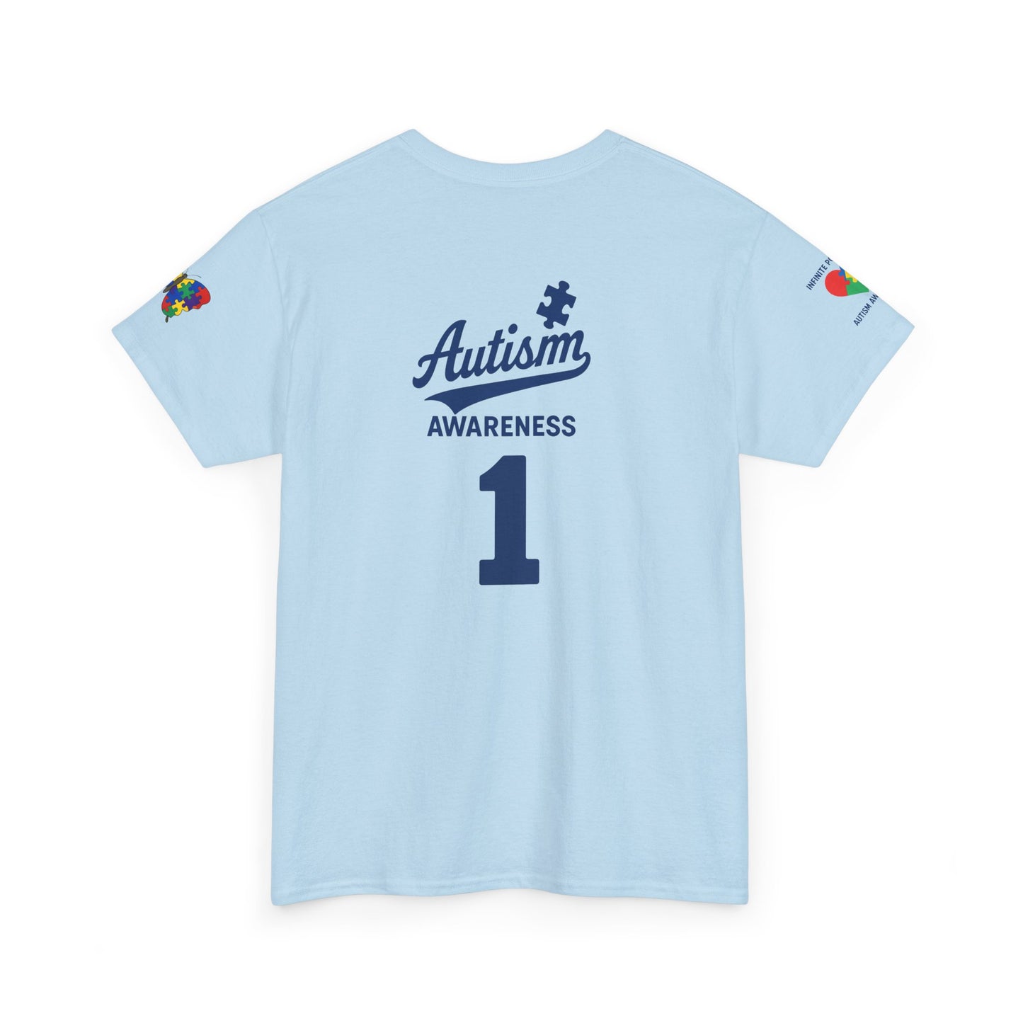 Autism Awareness - Dodgers Tee -Unisex Heavy Cotton Tee - Men & Women
