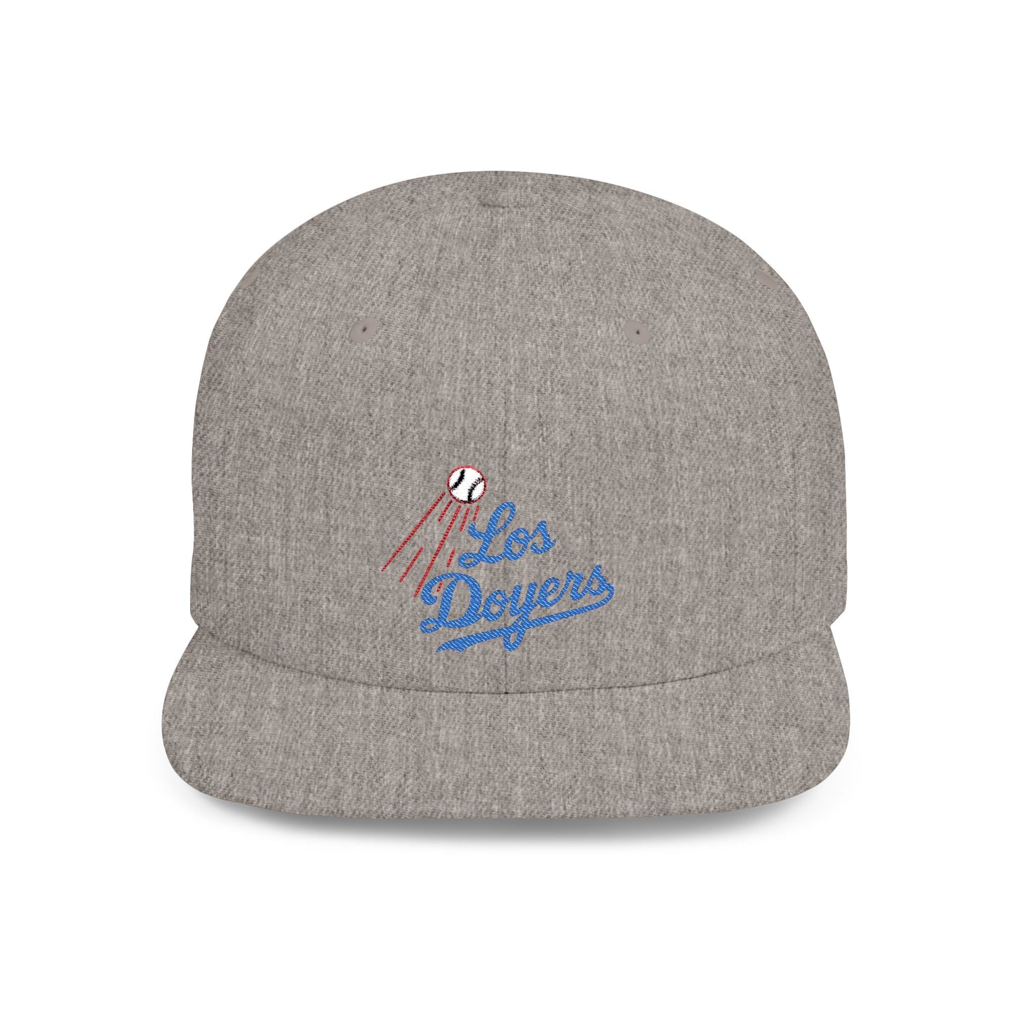 Los Doyers Embroidery Stylish Flat Bill Snapback Cap