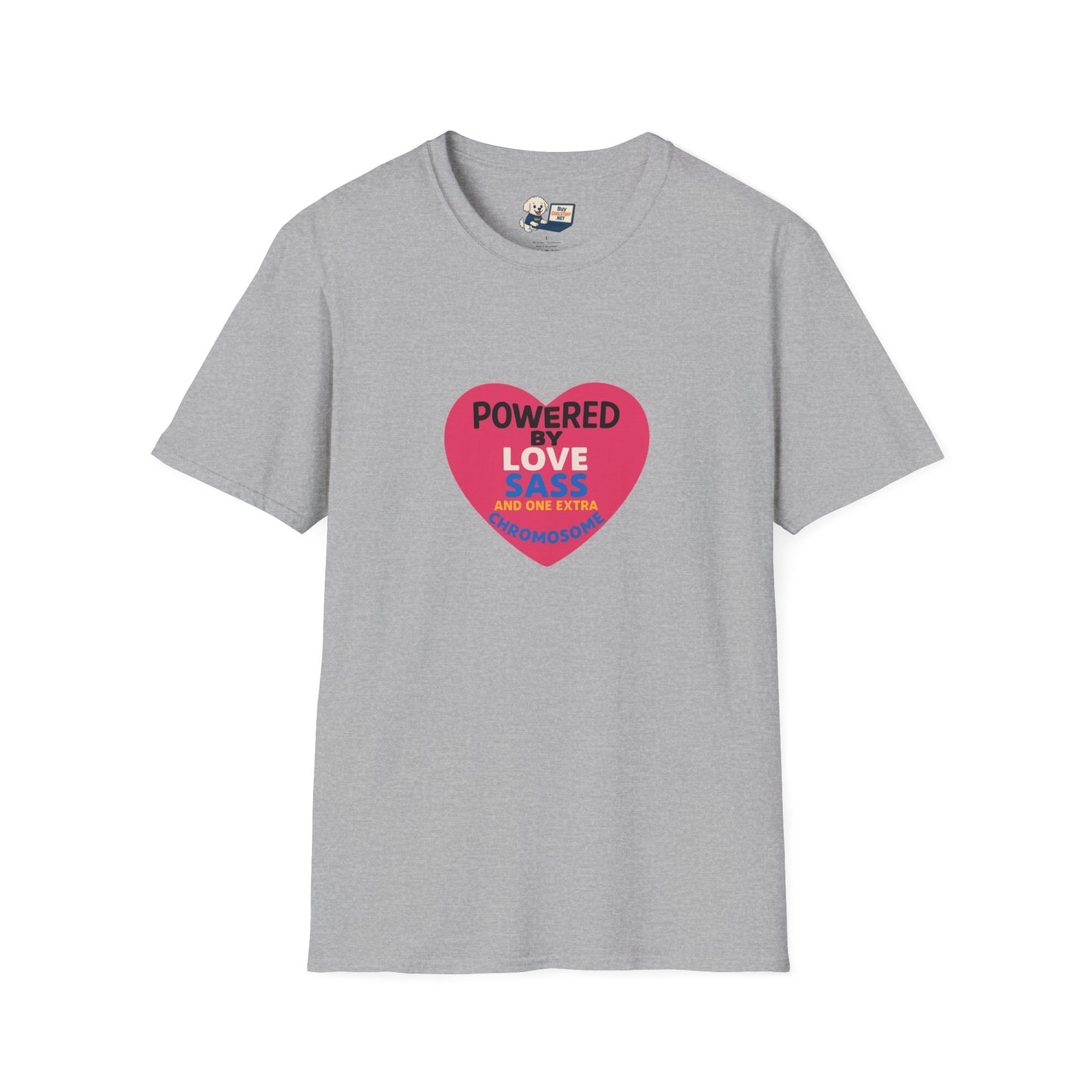 Down Syndrome Awareness - Powered by Love Unisex T-Shirt - Fun and Stylish Casual Wear