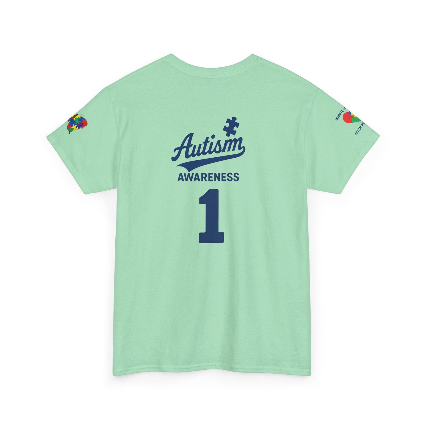 Autism Awareness - Dodgers Tee -Unisex Heavy Cotton Tee - Men & Women