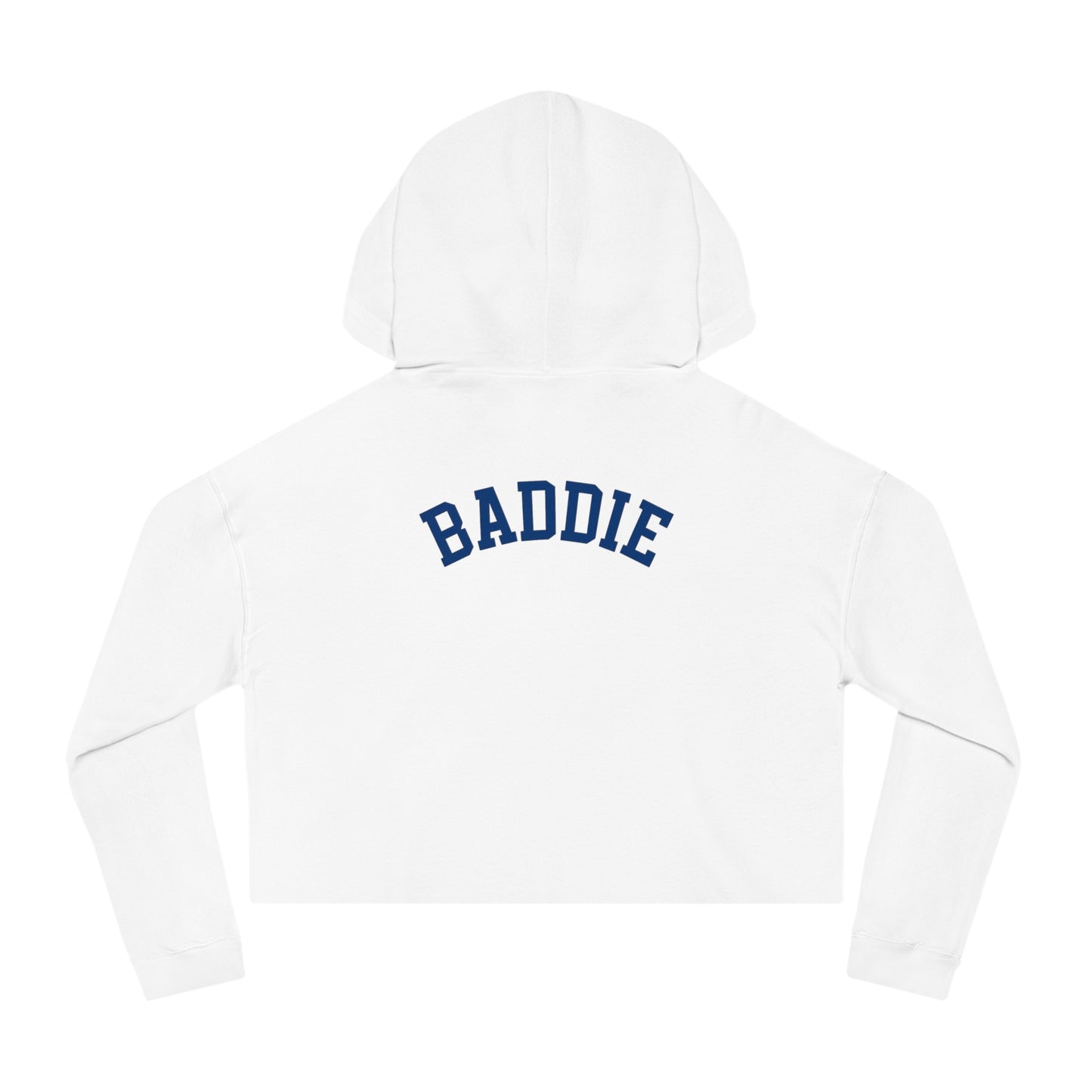 Dodgers "BADDIE" Stylish Women’s Cropped Hooded Sweatshirt