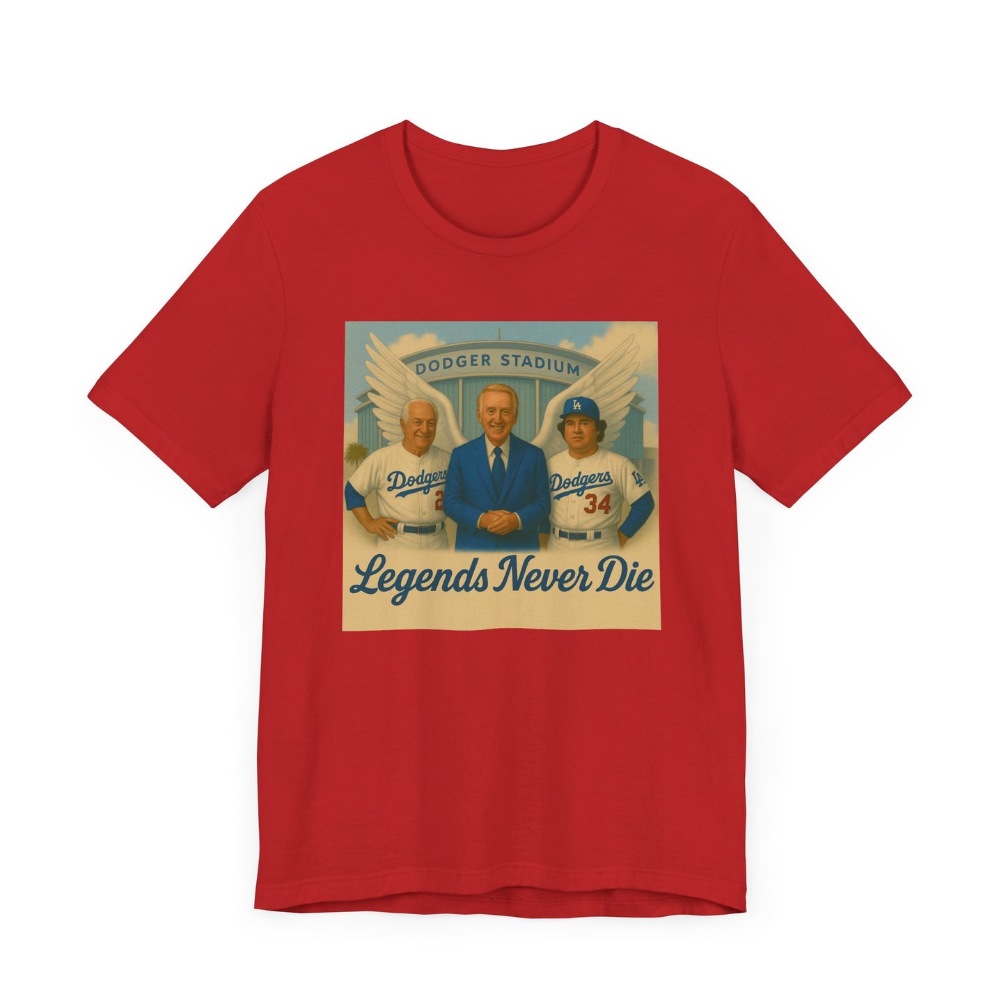 "Legends Never Die" Los Angeles Dodgers Tribute Tee - Unisex Jersey Short Sleeve