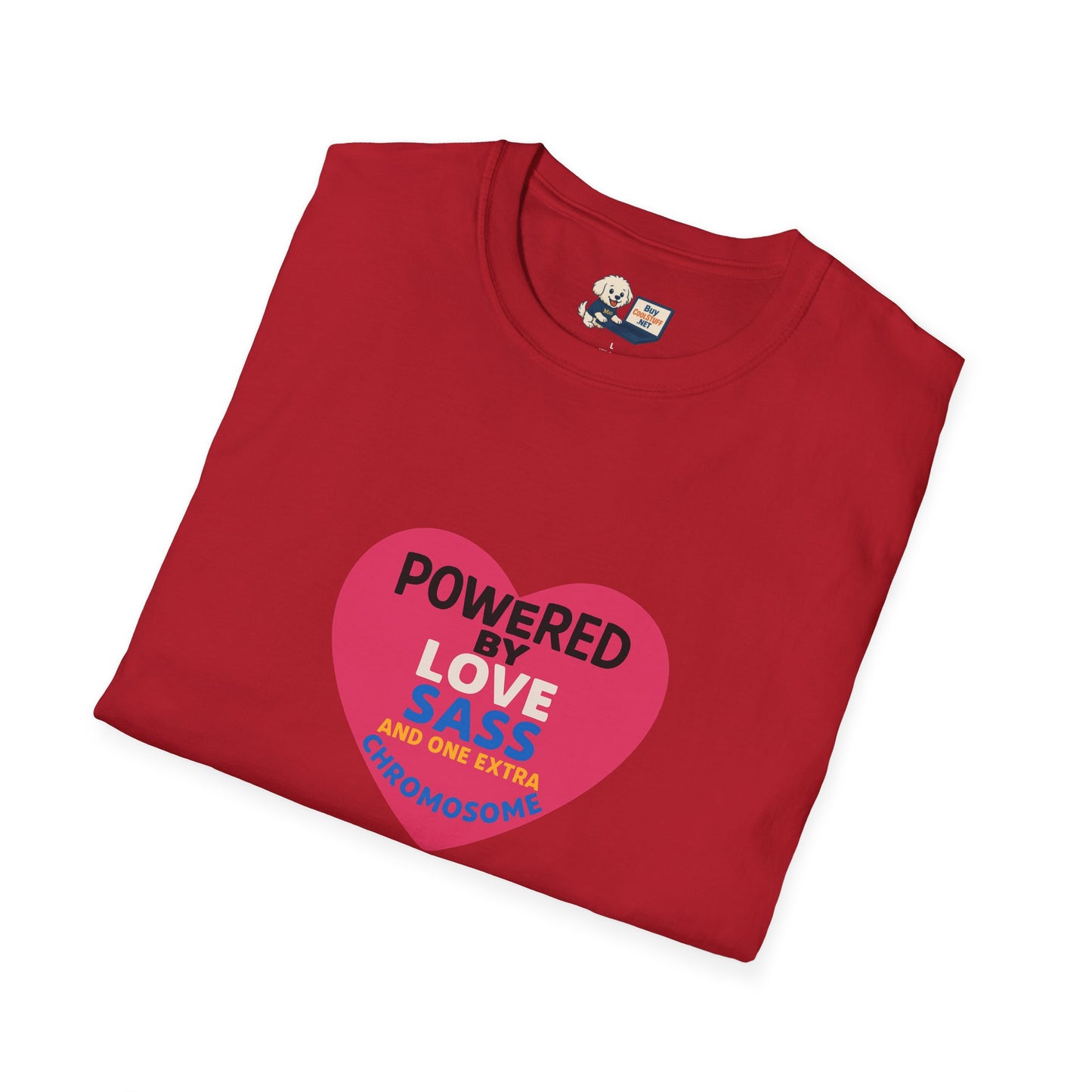 Down Syndrome Awareness - Powered by Love Unisex T-Shirt - Fun and Stylish Casual Wear