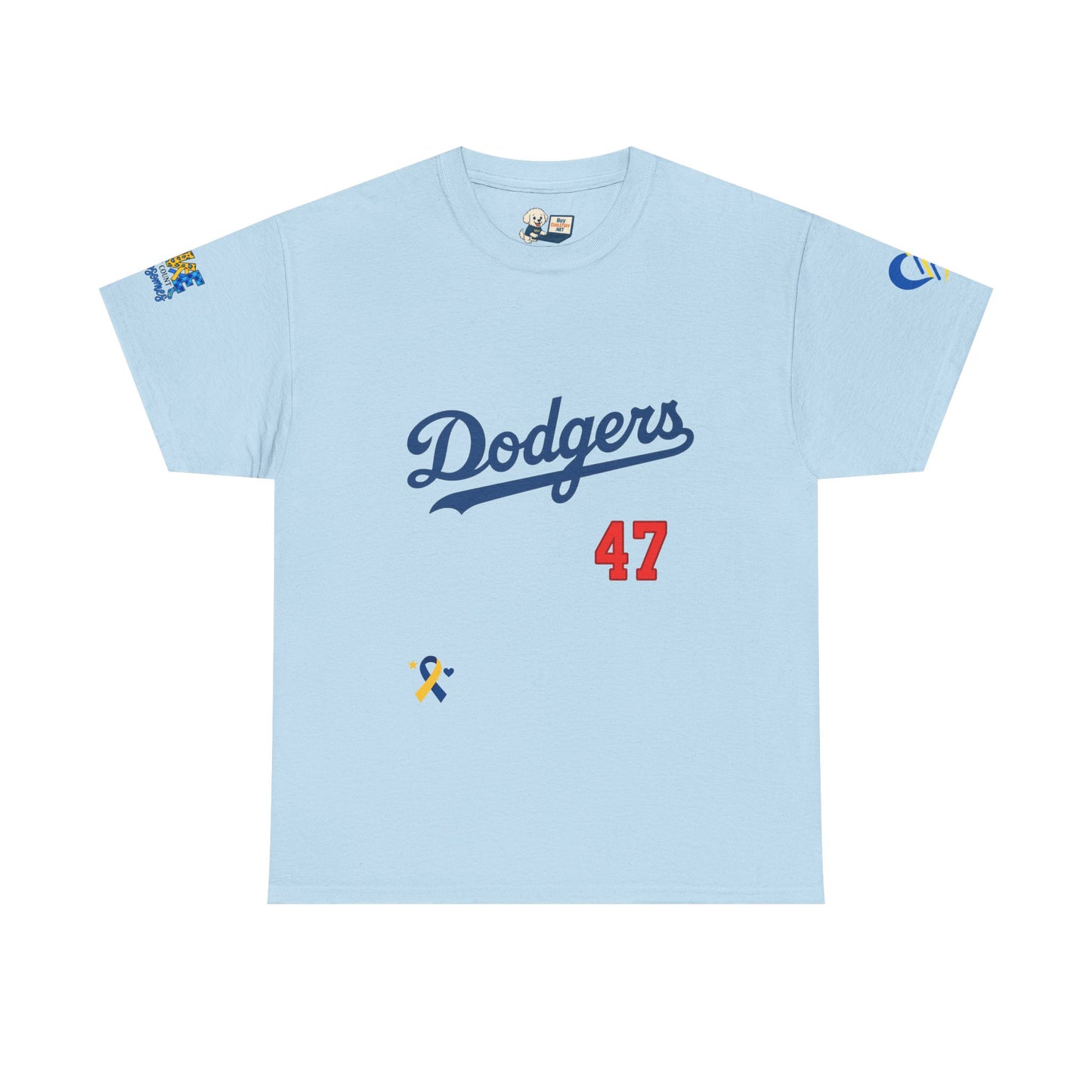 Down Syndrome Awareness - Dodgers Tee -Unisex Heavy Cotton Tee - Men & Women
