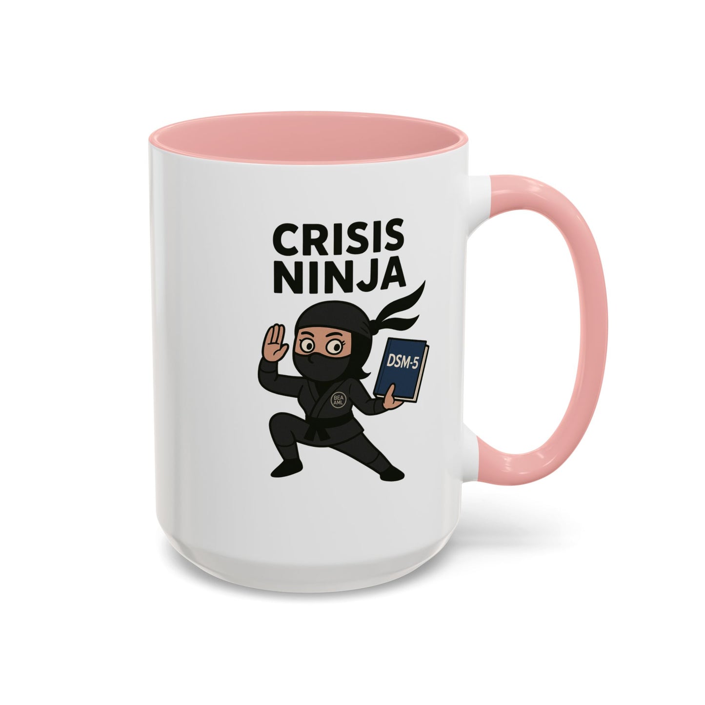 Mental Health "Crisis Ninja" -Accent Mug - 15oz