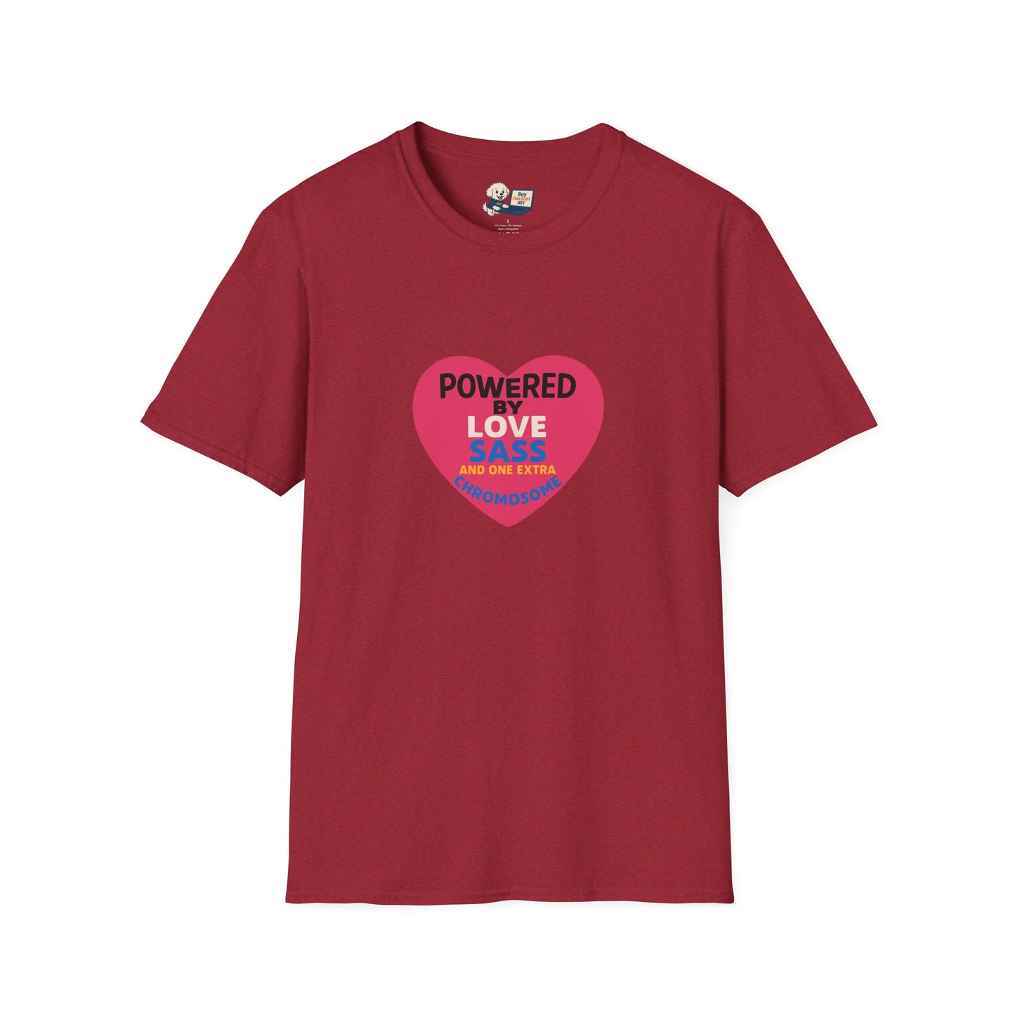 Down Syndrome Awareness - Powered by Love Unisex T-Shirt - Fun and Stylish Casual Wear