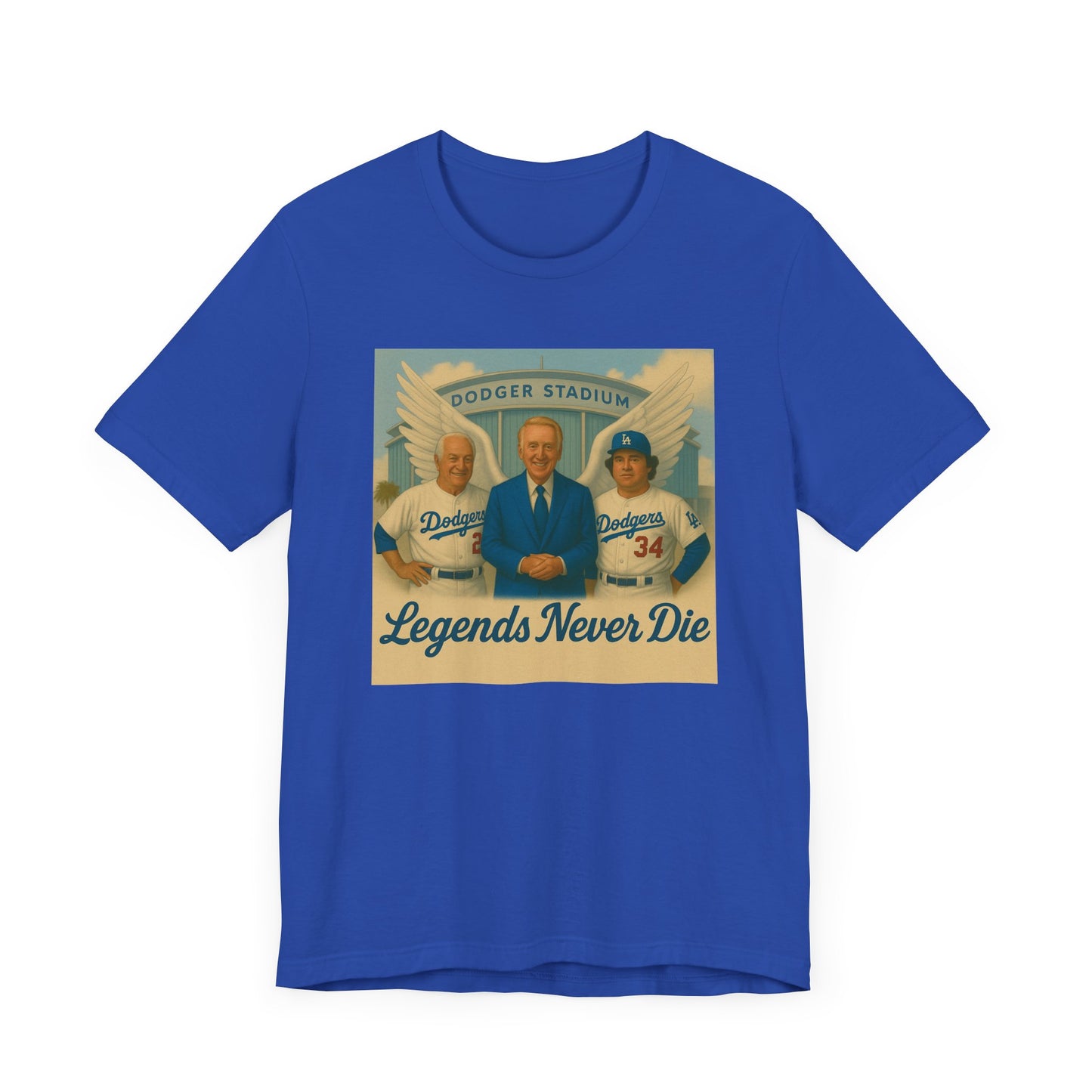"Legends Never Die" Los Angeles Dodgers Tribute Tee - Unisex Jersey Short Sleeve