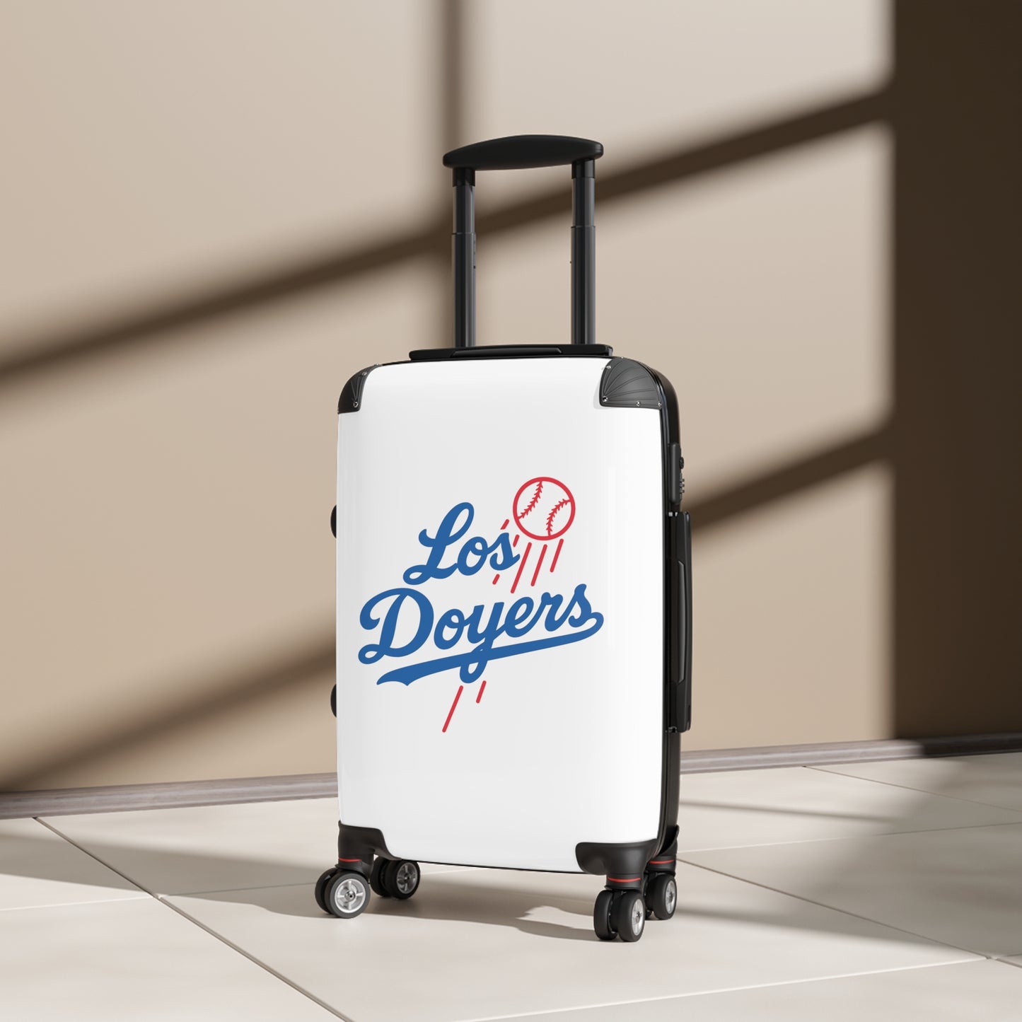 Los Doyers Baseball Carry-On Suitcase - Stylish Travel Luggage for Sports Fans