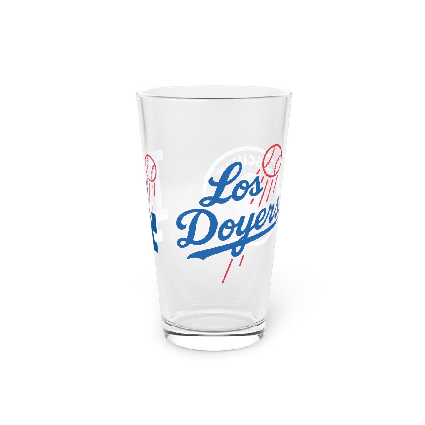 Los Doyers with VIN Logo Pint Glass, 16oz
