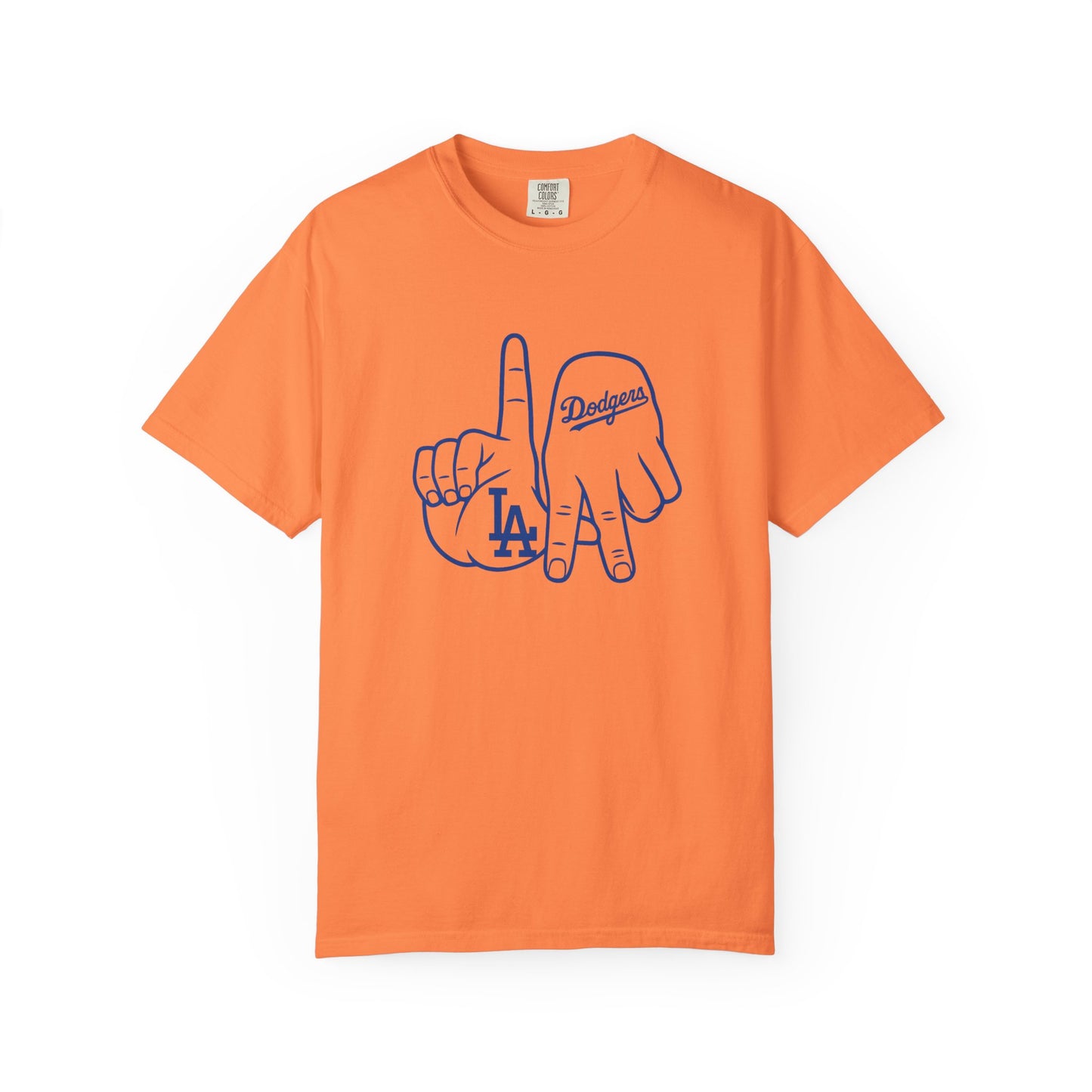 Dodgers Twisted Fingers Unisex Garment-Dyed Graphic T-Shirt - Perfect for Game Days & Casual Wear