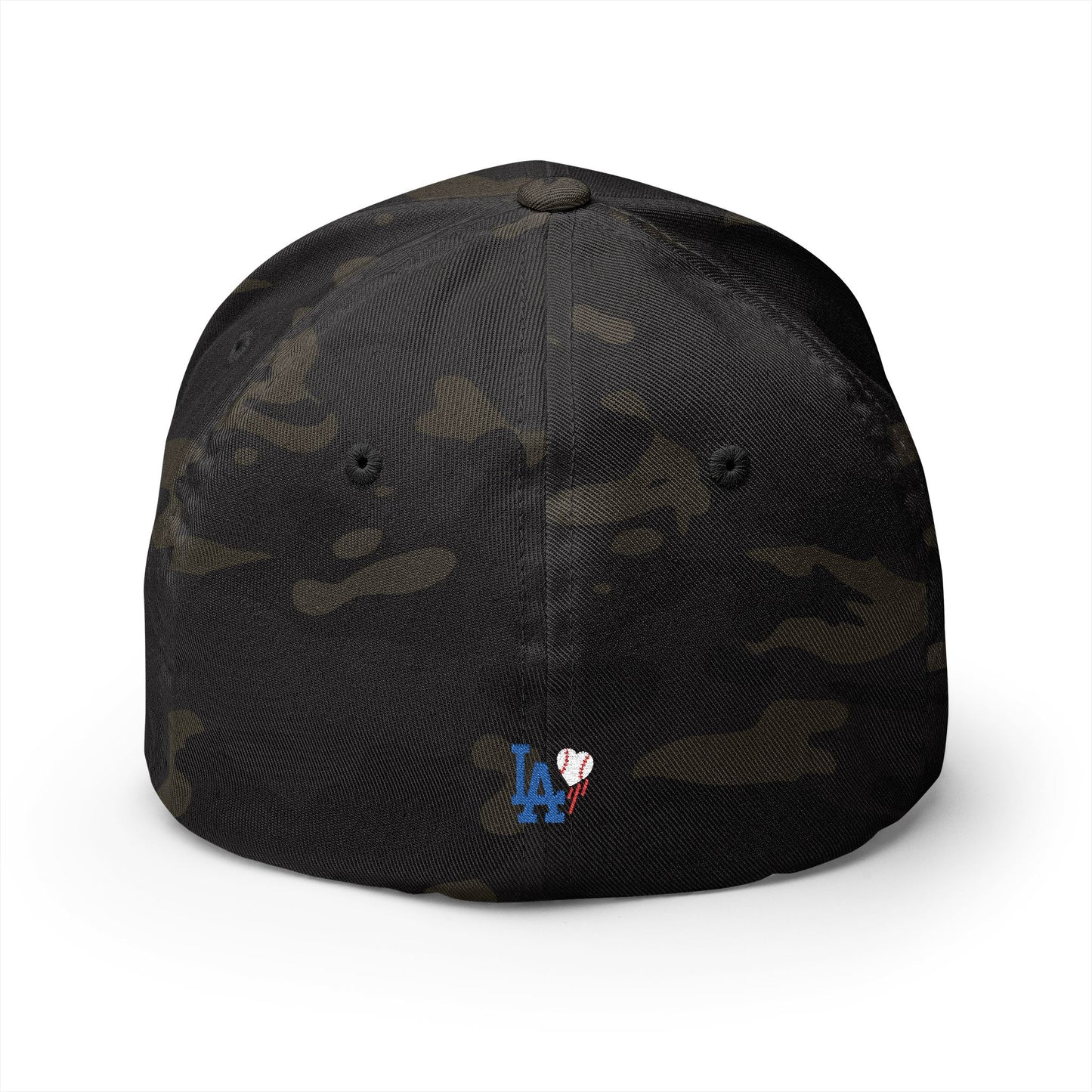 Dodgers American Flag with "LA" logo stars- Embroidered Baseball Cap - Original Design