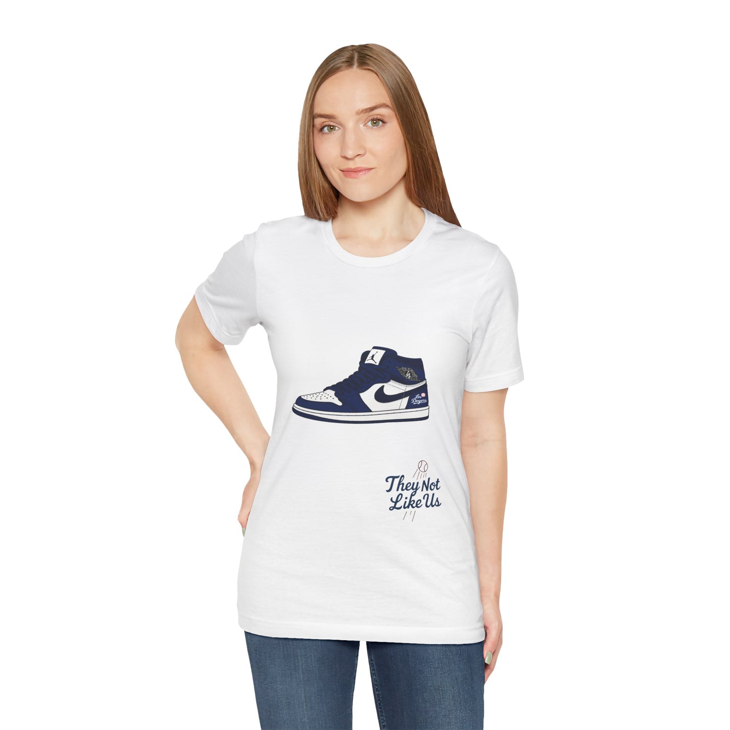 Dodgers Jordan 1 with "Los Doyers & They Not Like Us" -Unisex Tee - Original Design