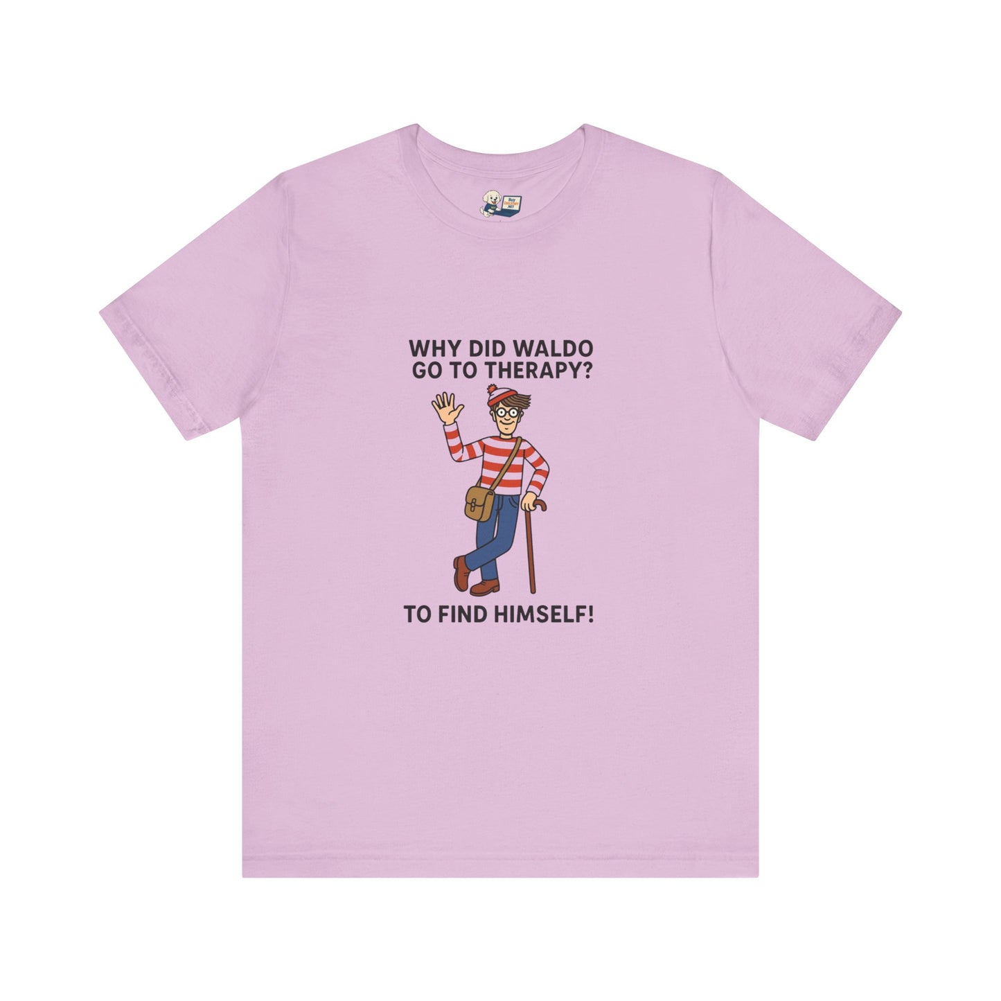 Mental Health "Waldo" Unisex Jersey Tee - Fun & Quirky Design for Everyday Heroes