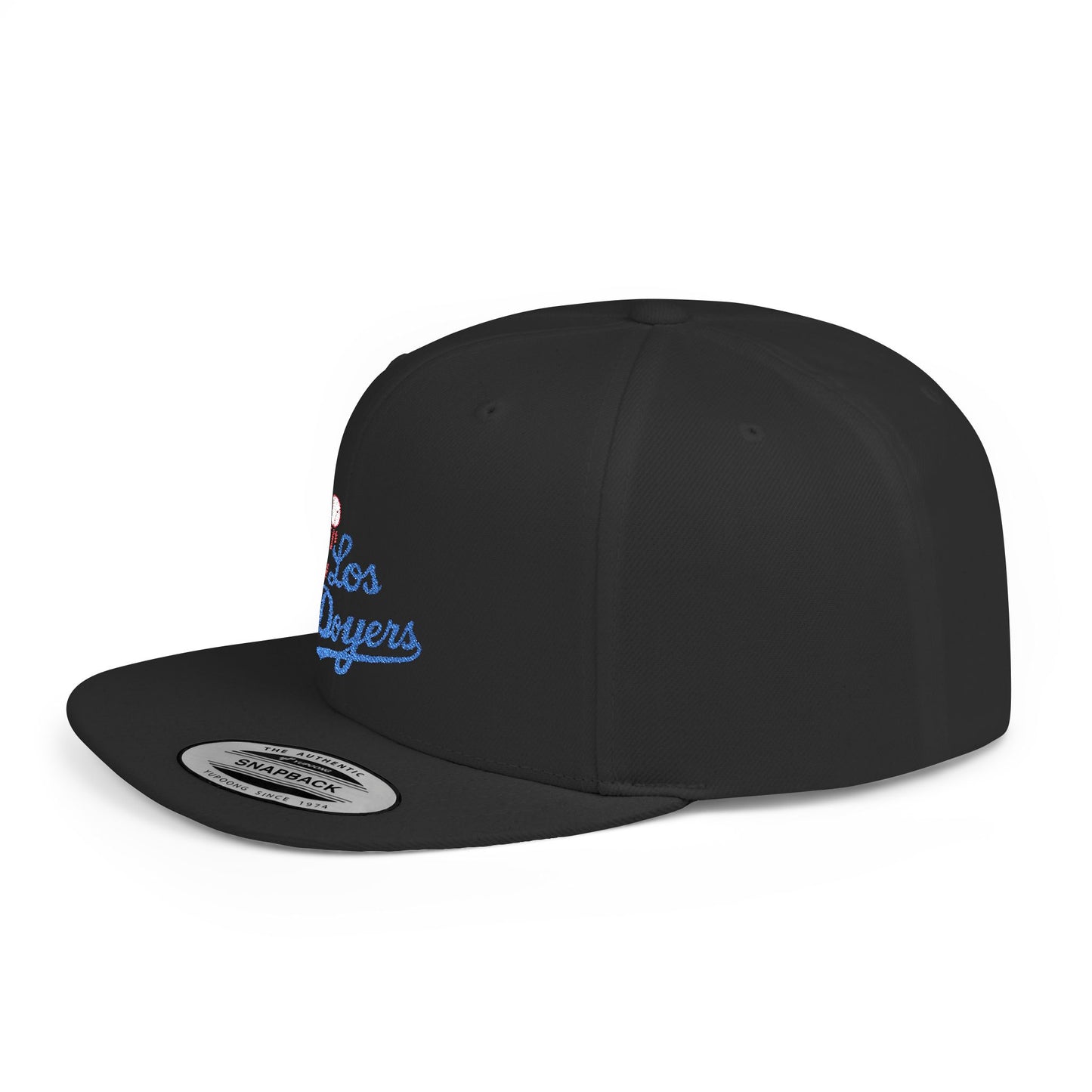Los Doyers Embroidery Stylish Flat Bill Snapback Cap