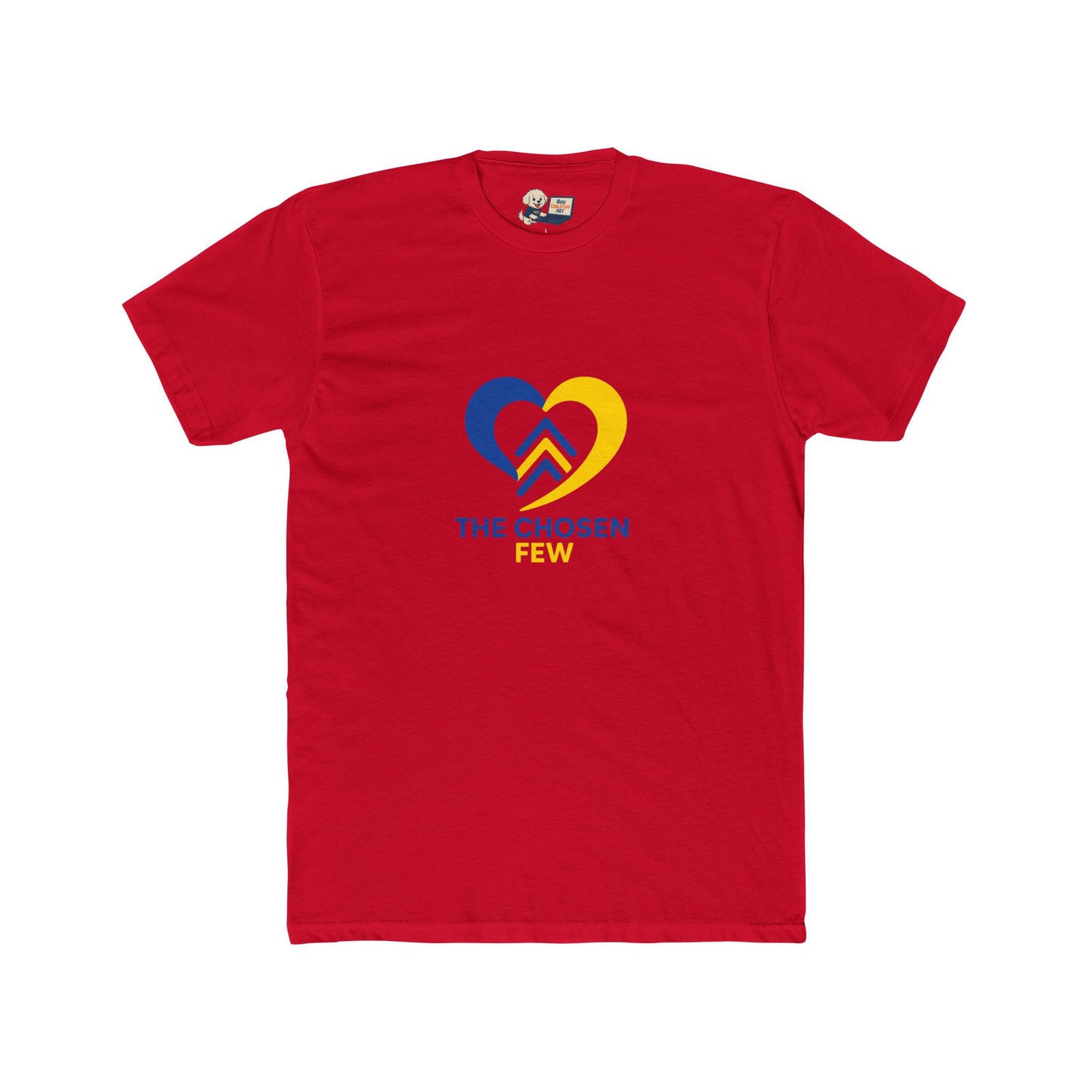 Down Syndrome Awareness "The Chosen Few" Unisex Cotton Crew Tee - Heart Design